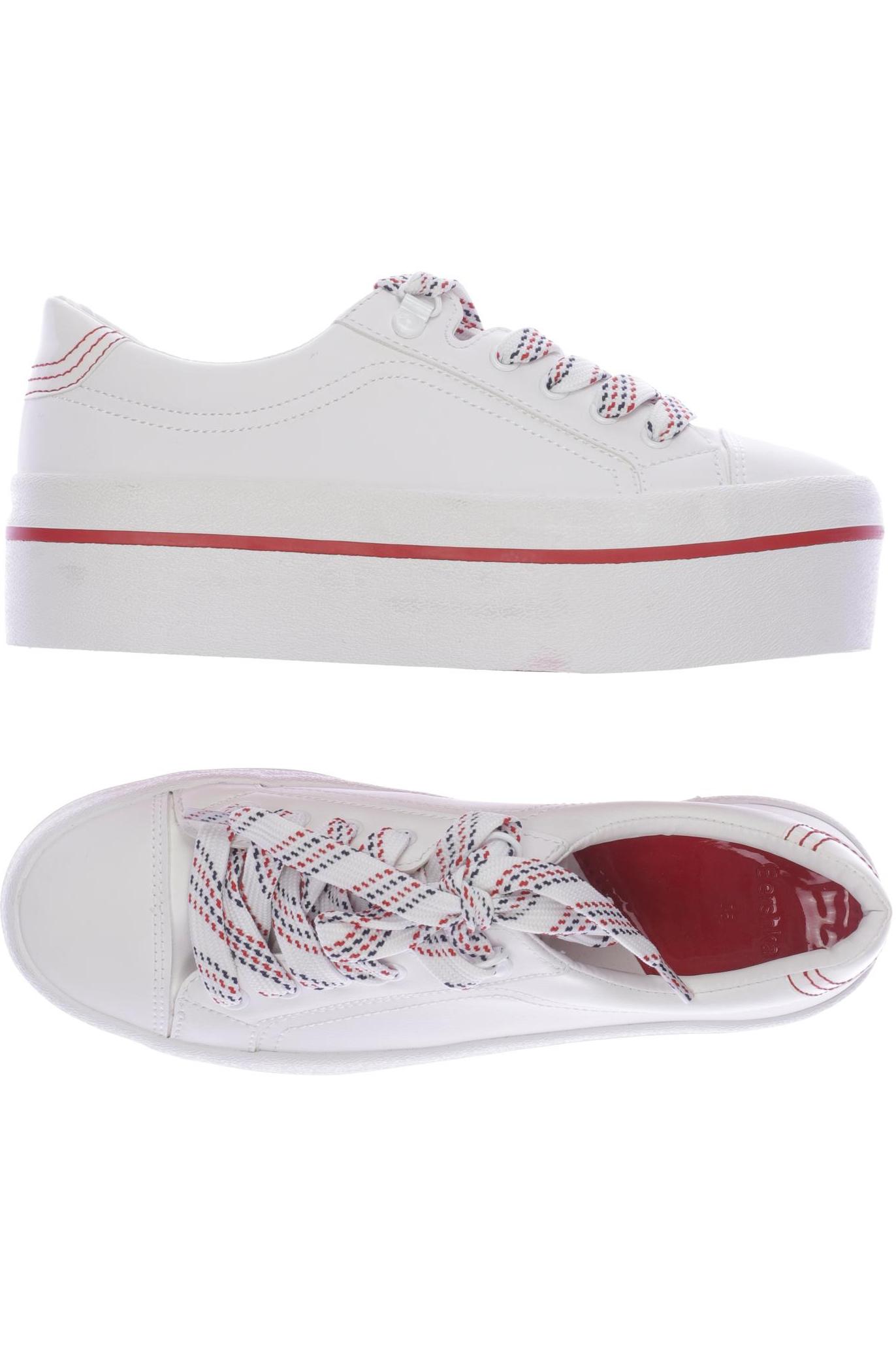 

bershka Damen Sneakers, weiß