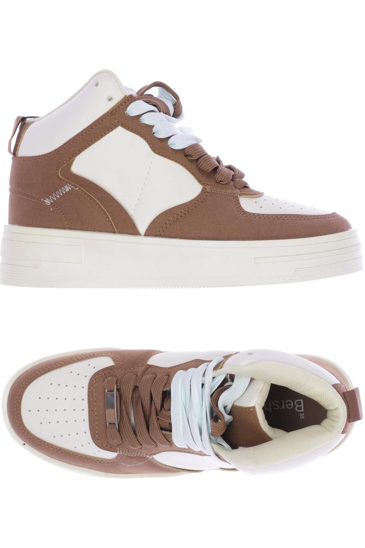 

bershka Damen Sneakers, beige, Gr. 35