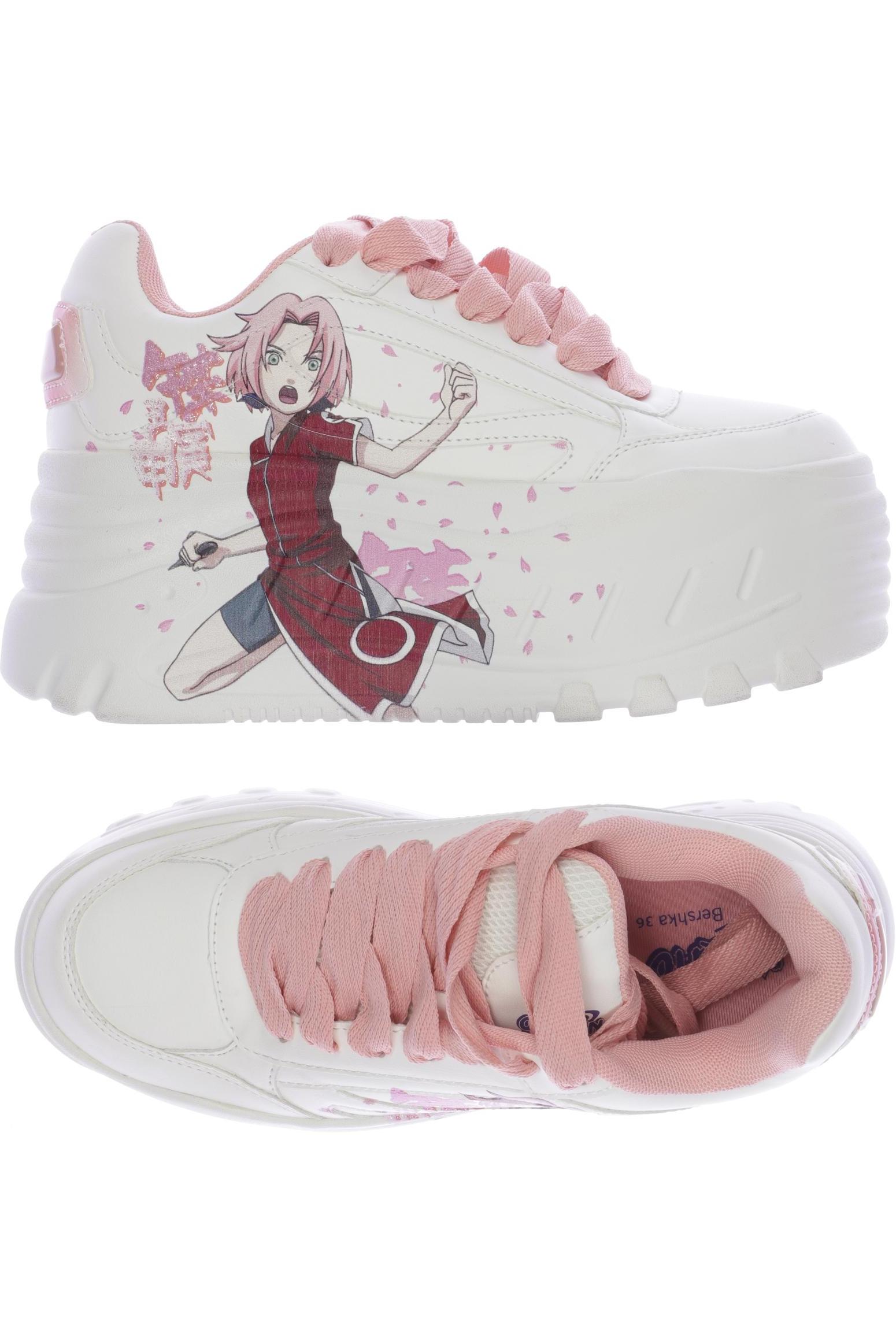 

bershka Damen Sneakers, weiß