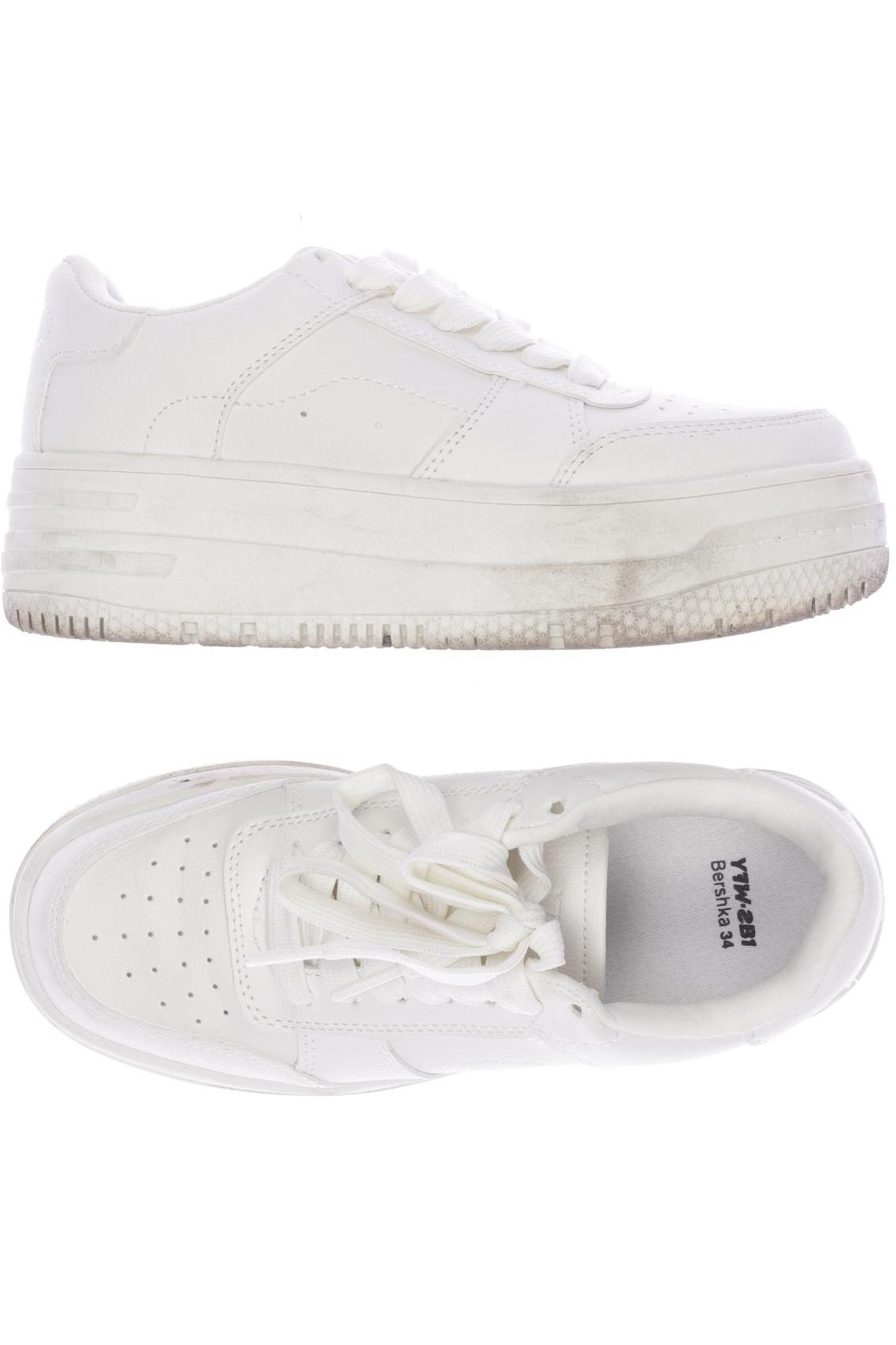 

bershka Damen Sneakers, weiß, Gr. 34