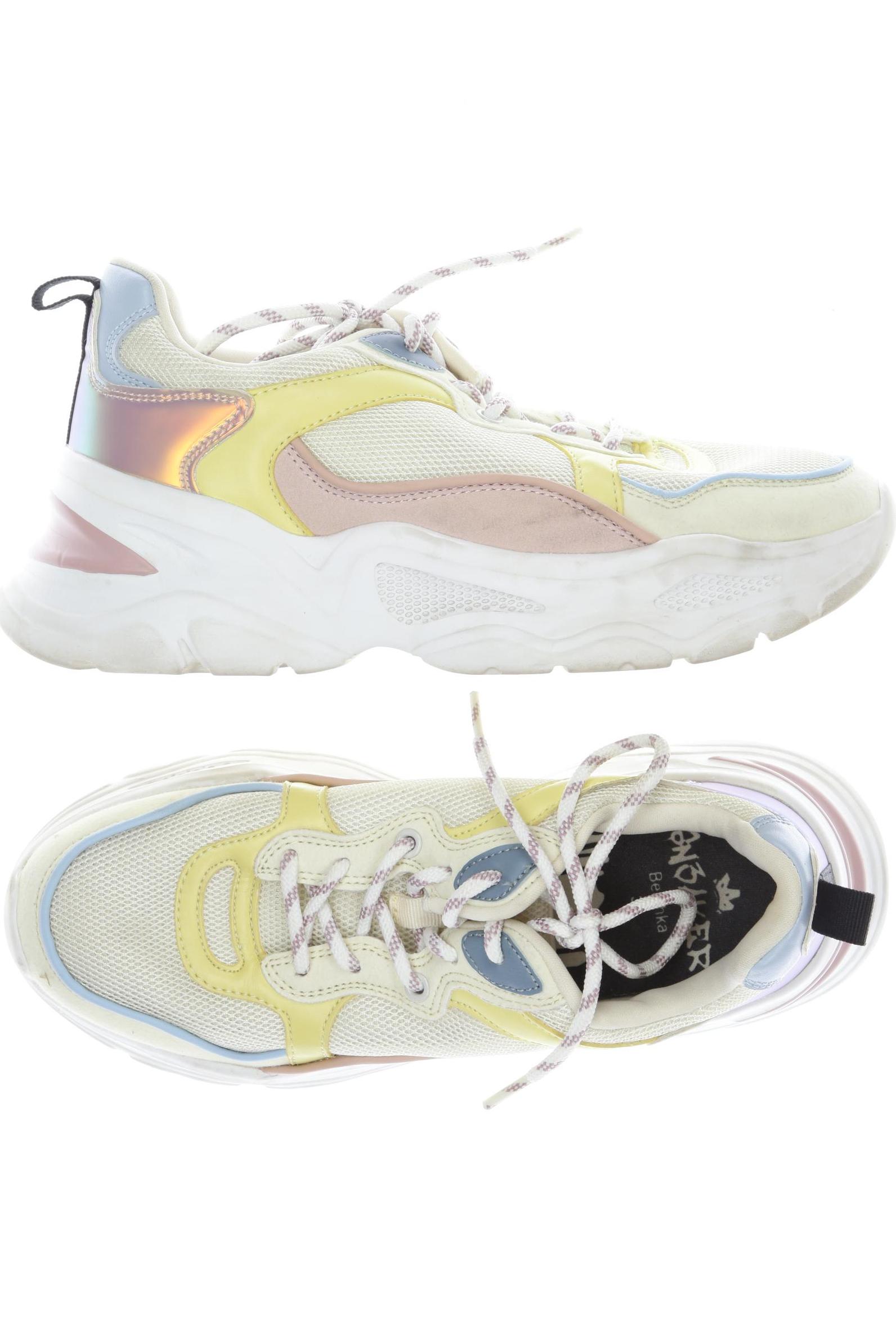 

bershka Damen Sneakers, cremeweiß, Gr. 38