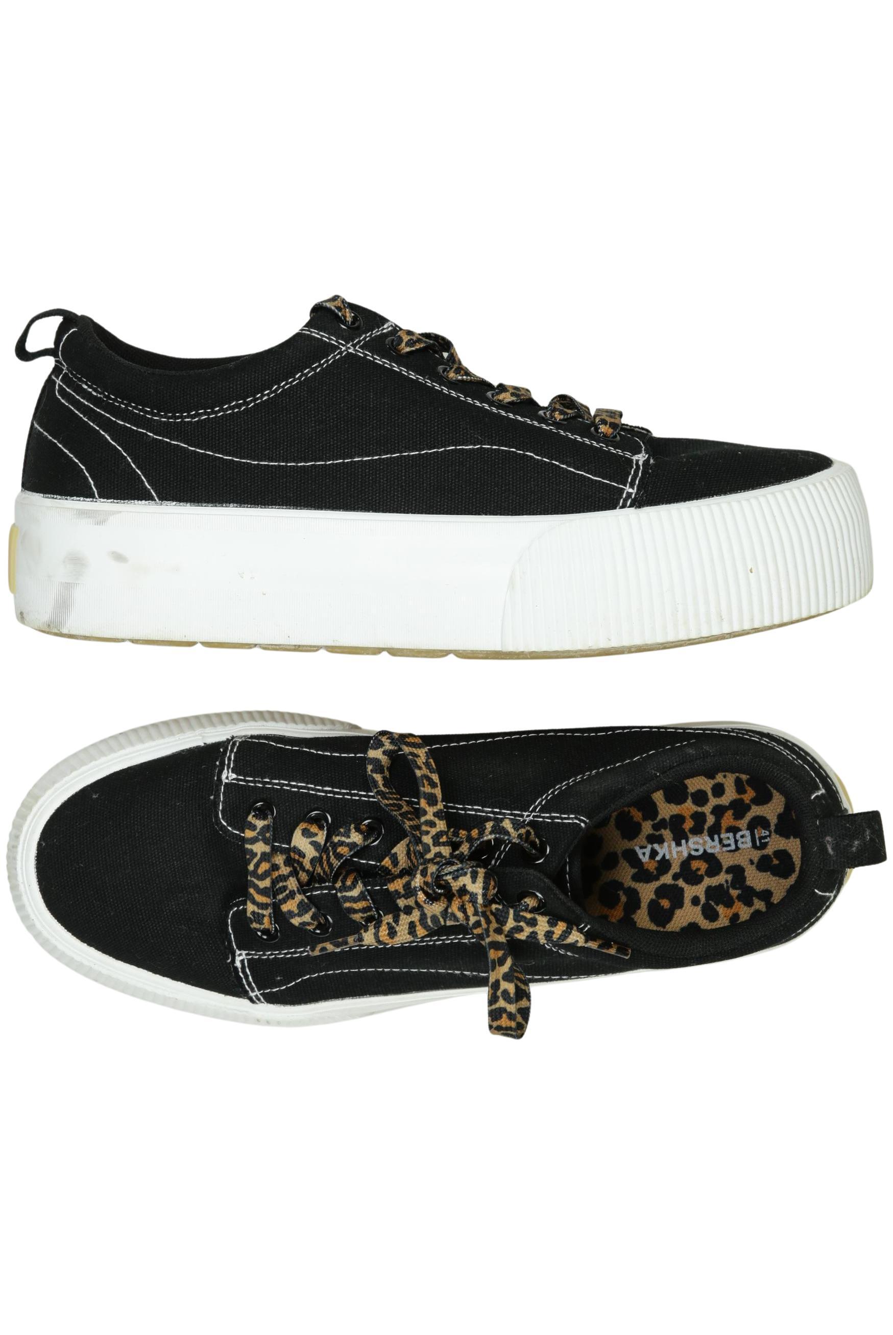

bershka Damen Sneakers, schwarz, Gr. 41