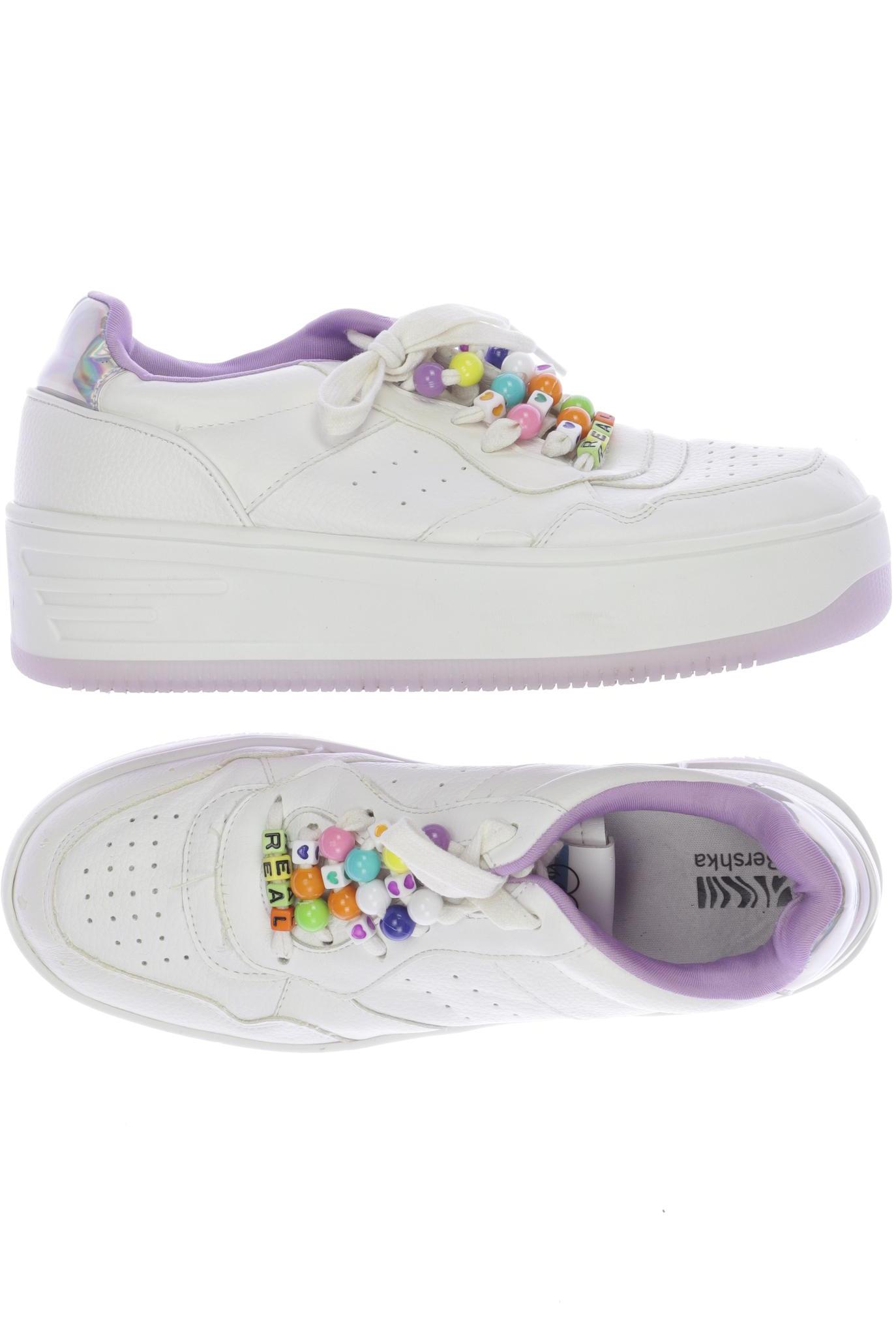 

bershka Damen Sneakers, weiß
