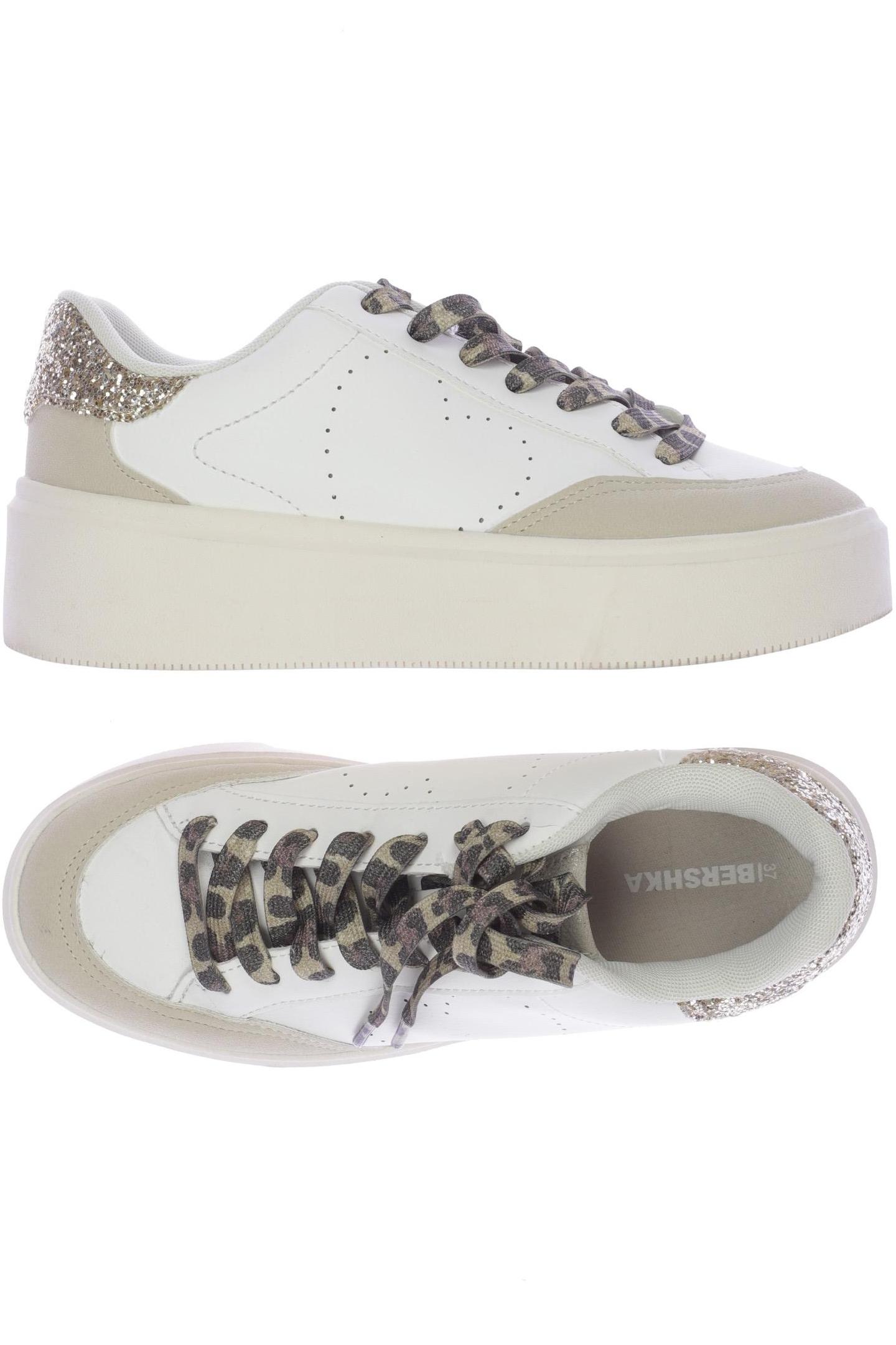 

bershka Damen Sneakers, beige, Gr. 37
