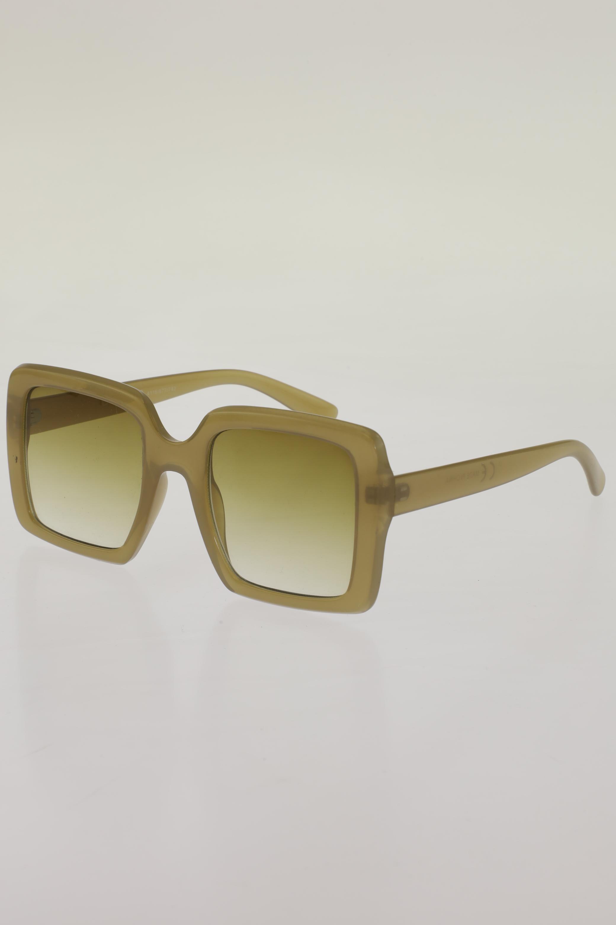 

bershka Damen Sonnenbrille, beige, Gr.