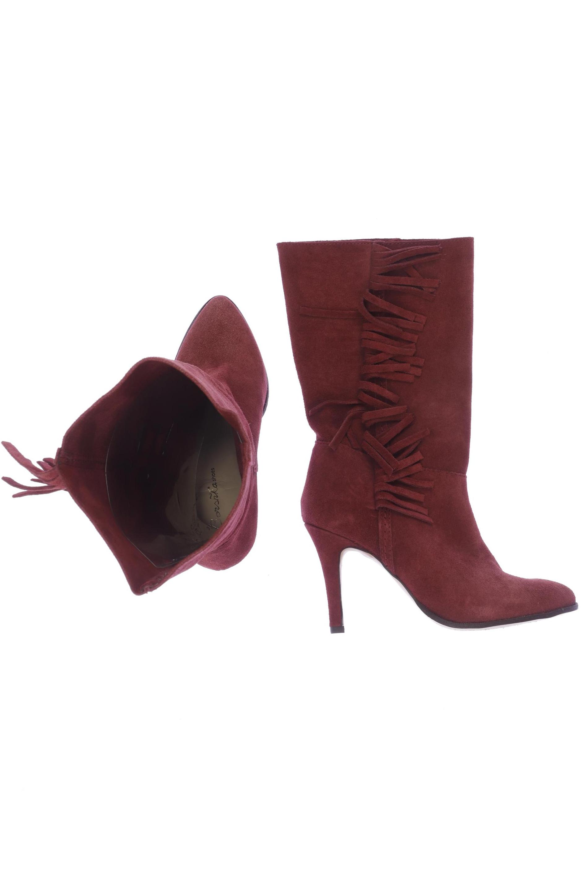 

bershka Damen Stiefel, bordeaux, Gr. 37