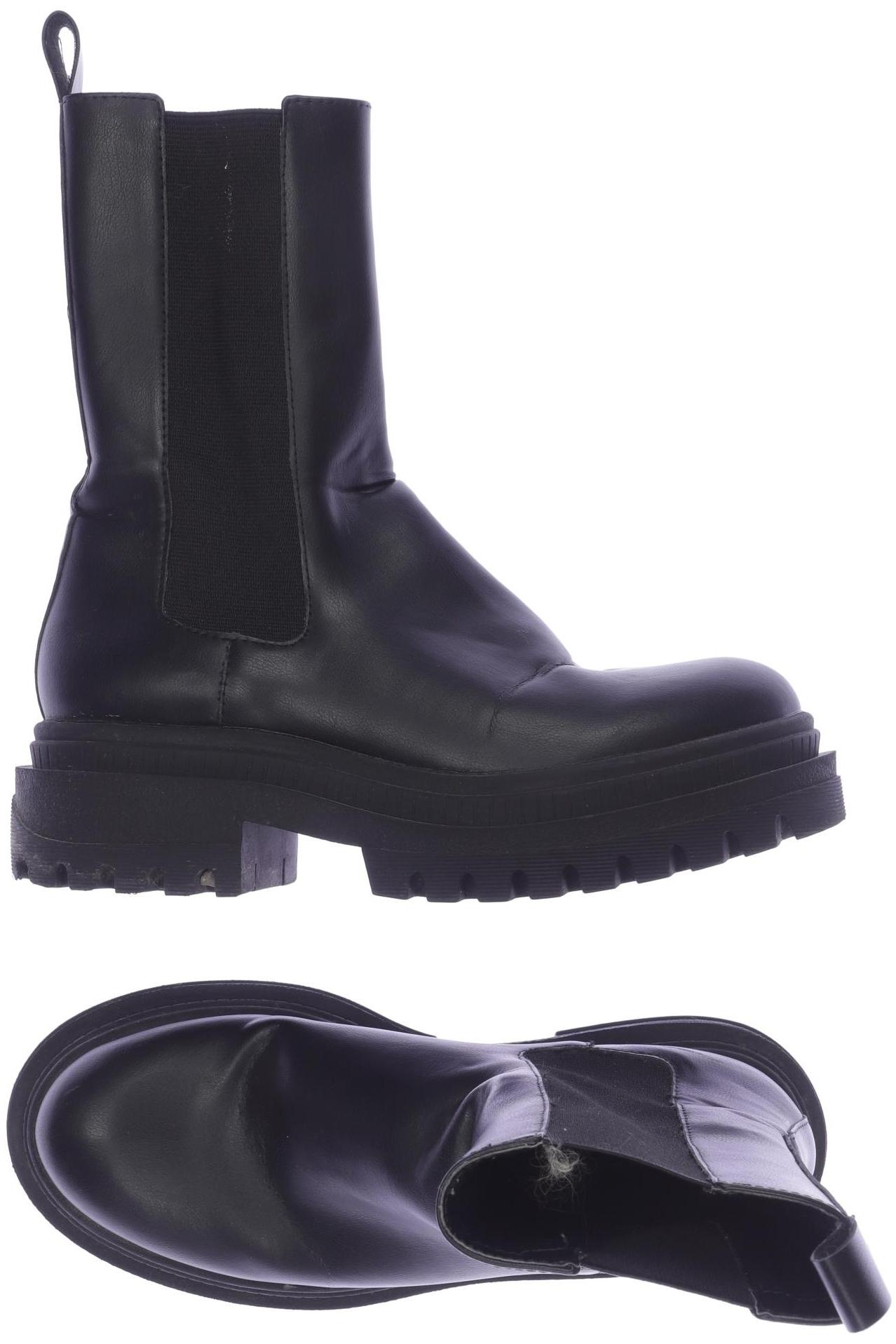 

bershka Damen Stiefel, schwarz, Gr. 37