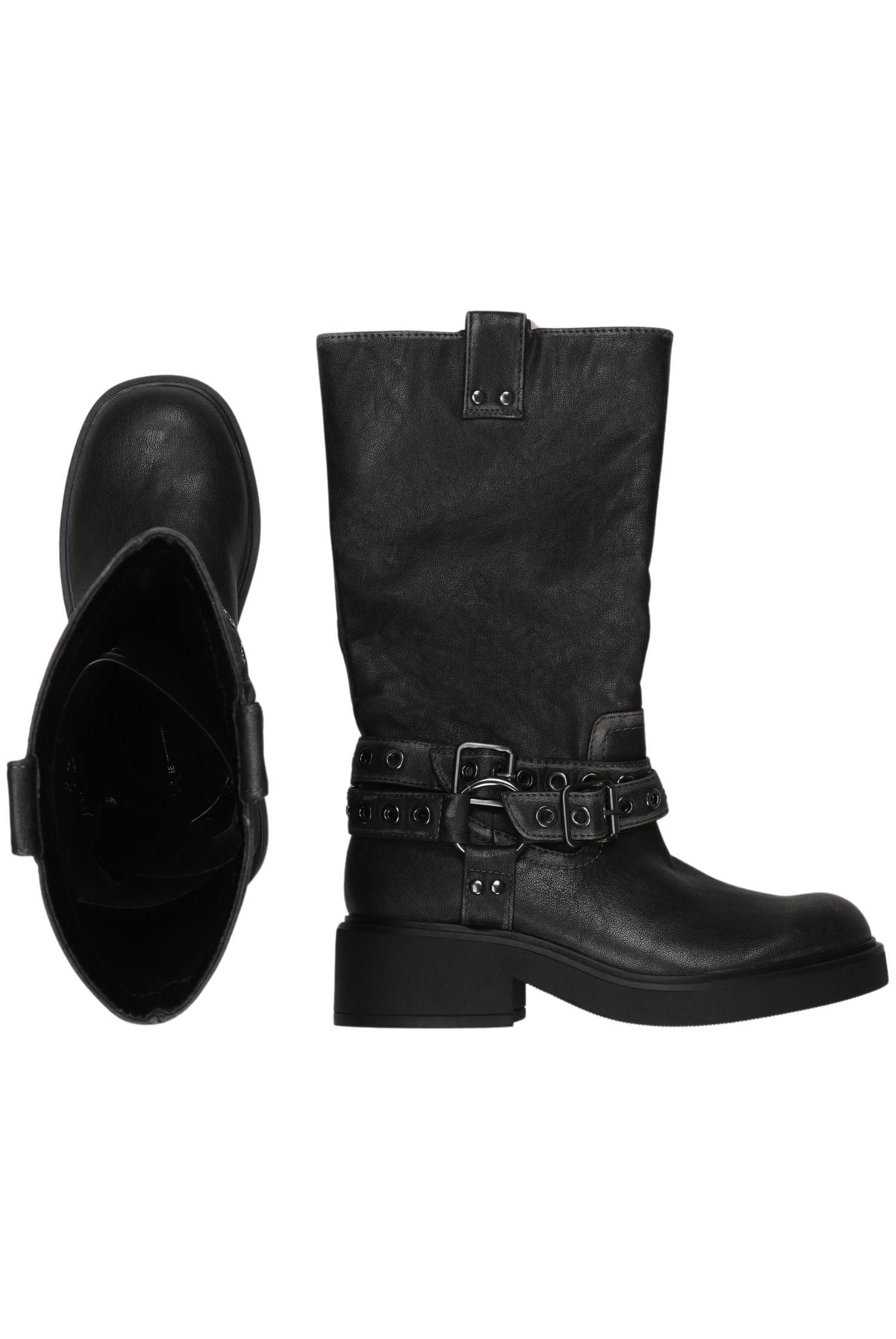 

bershka Damen Stiefel, grau, Gr. 36