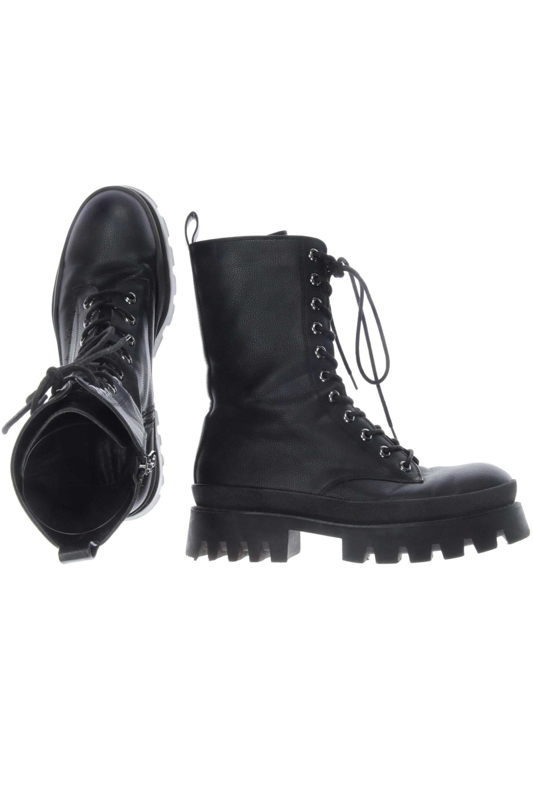 

bershka Damen Stiefel, schwarz, Gr. 41