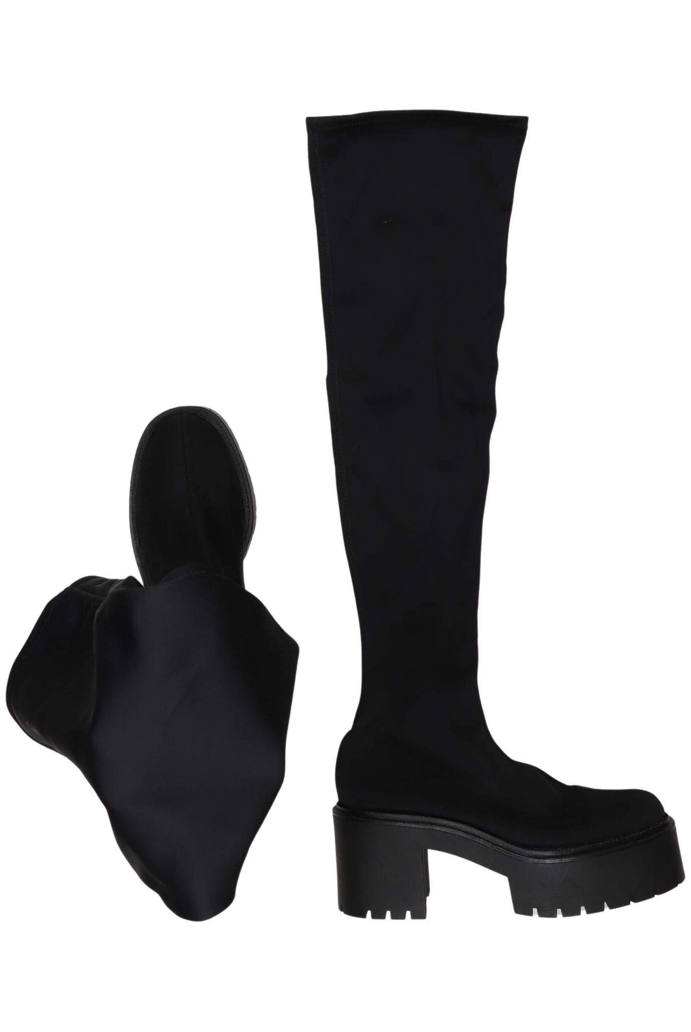 

bershka Damen Stiefel, schwarz, Gr. 40