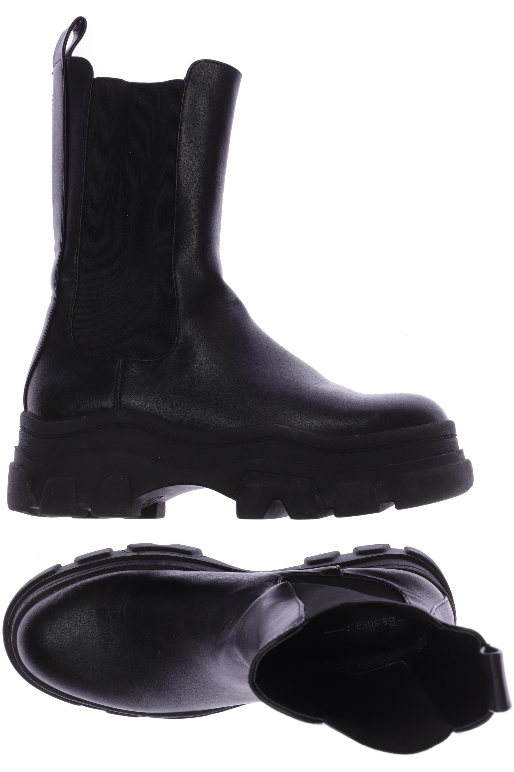 

bershka Damen Stiefel, schwarz, Gr. 37