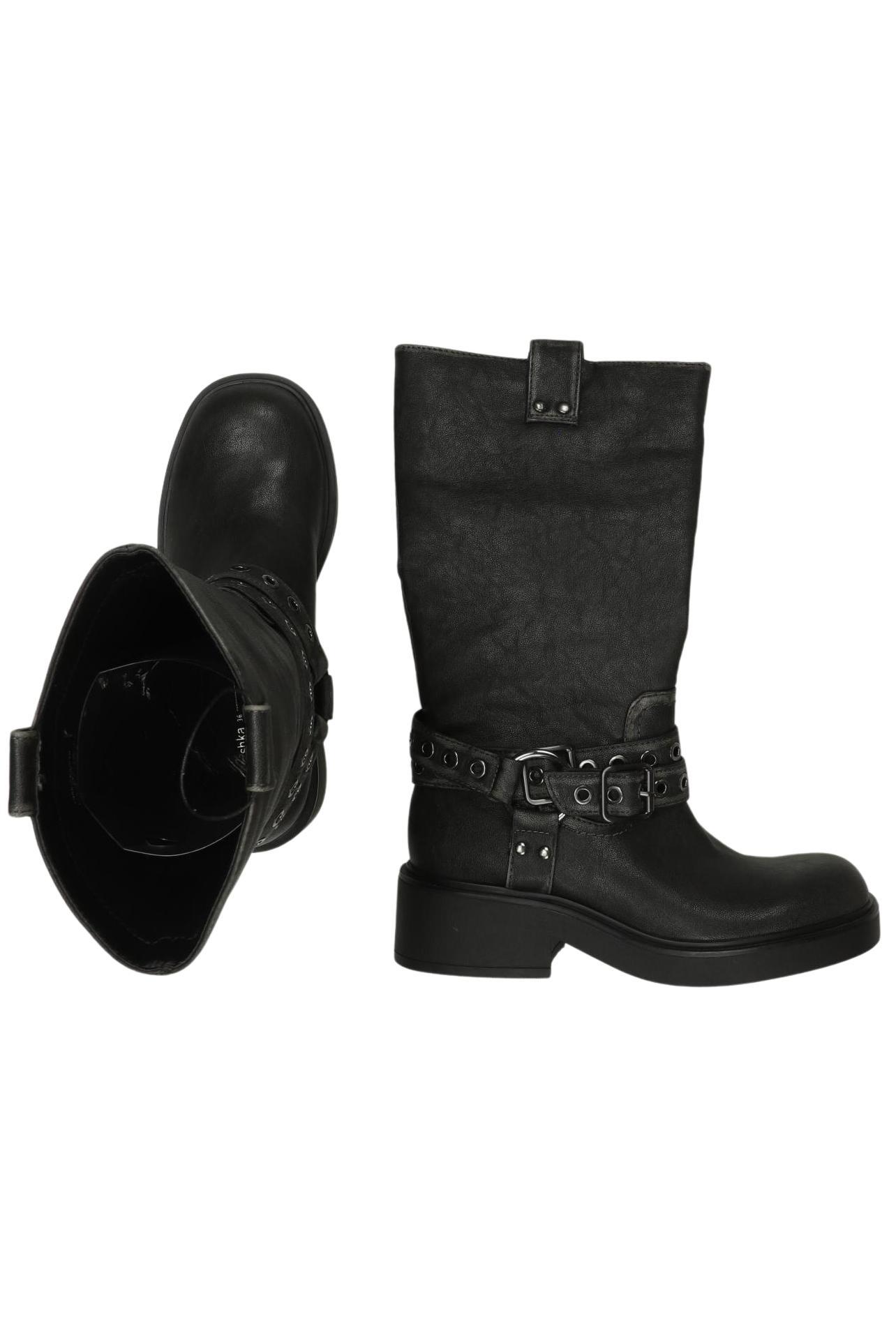 

bershka Damen Stiefel, schwarz, Gr. 36