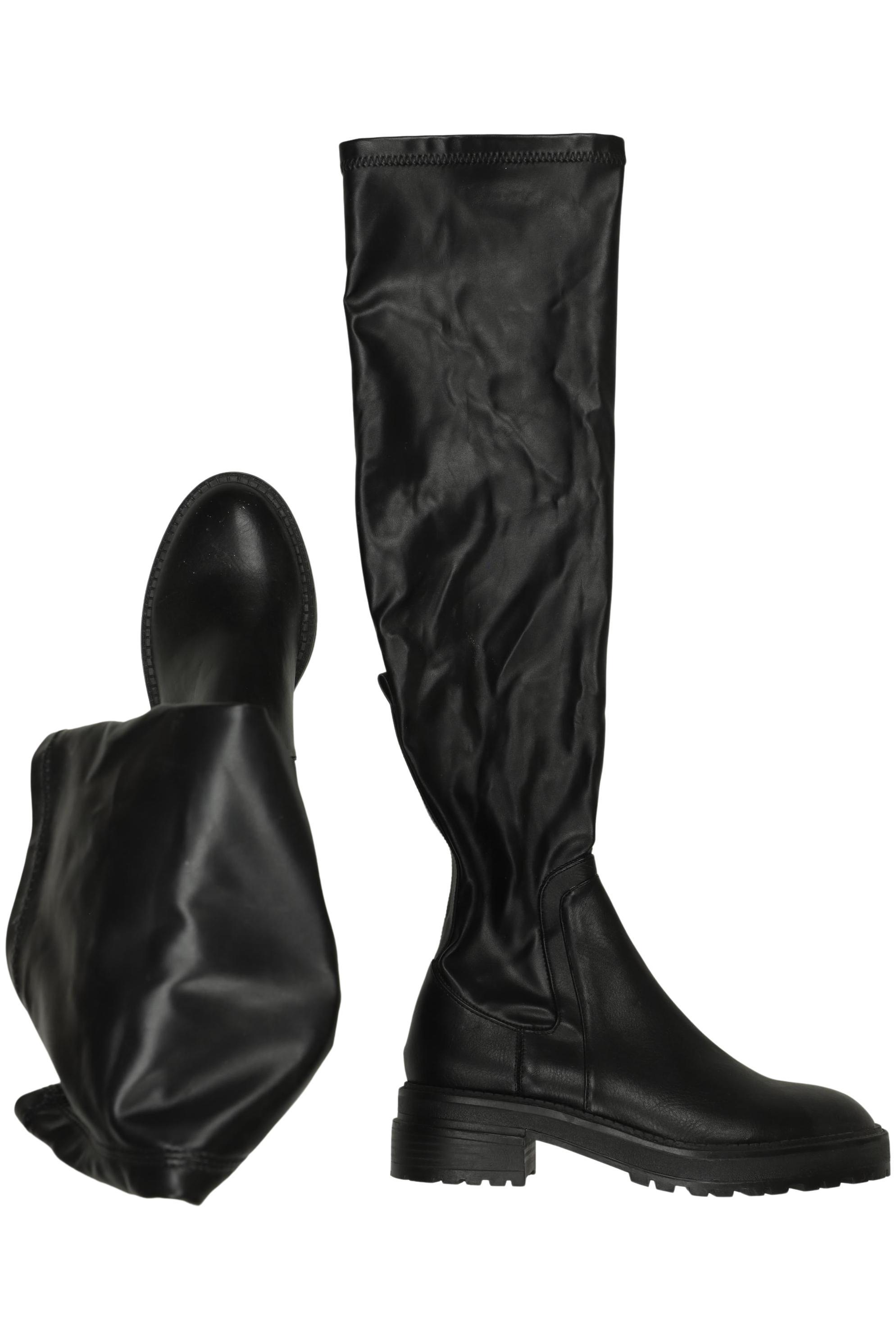 

bershka Damen Stiefel, schwarz, Gr. 38