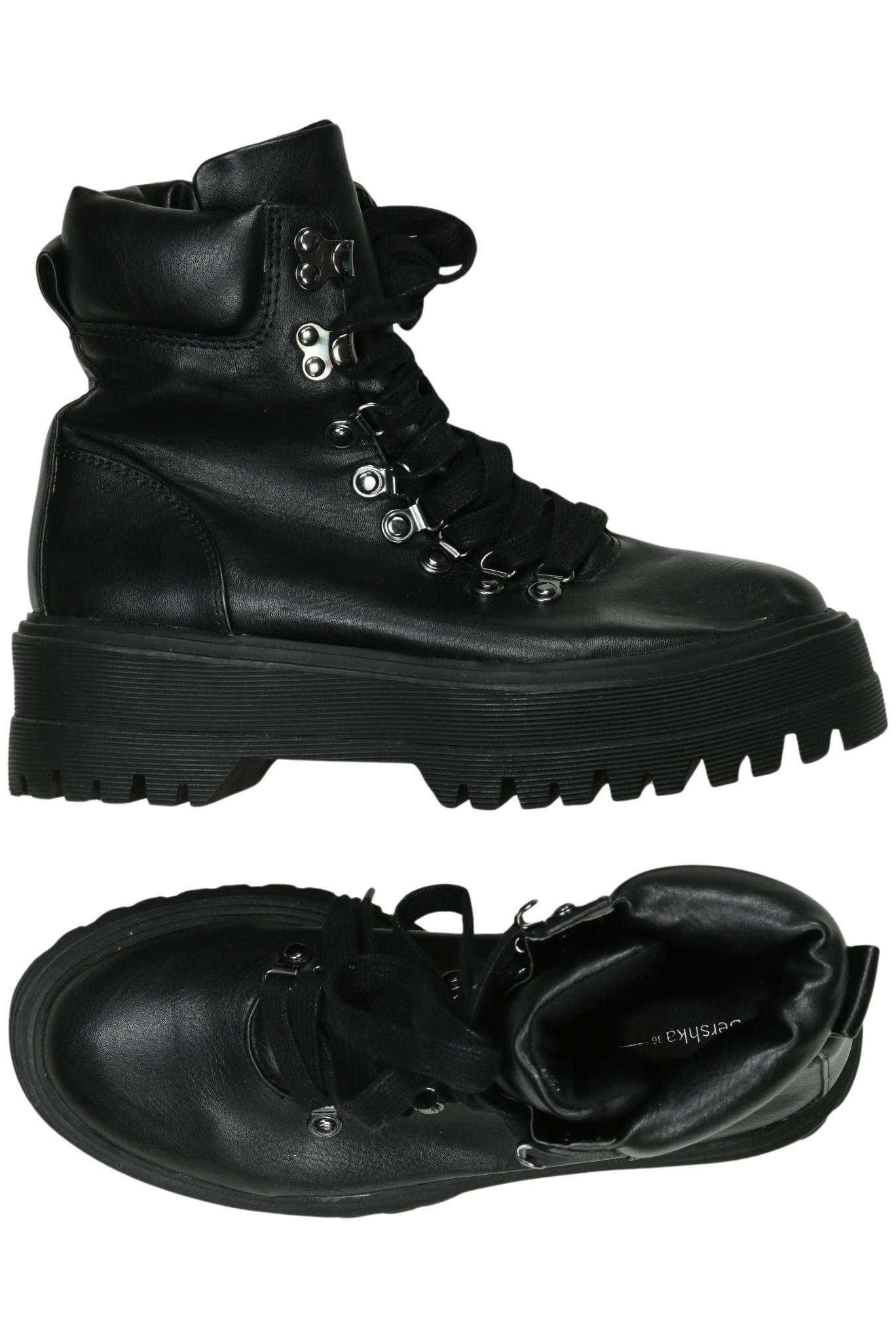 

bershka Damen Stiefelette, schwarz, Gr. 36