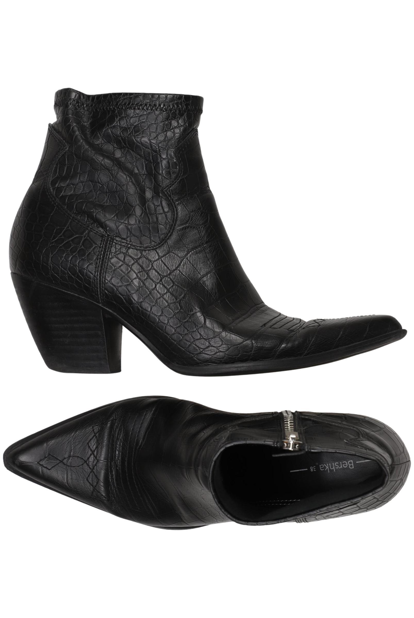 

bershka Damen Stiefelette, schwarz, Gr. 38