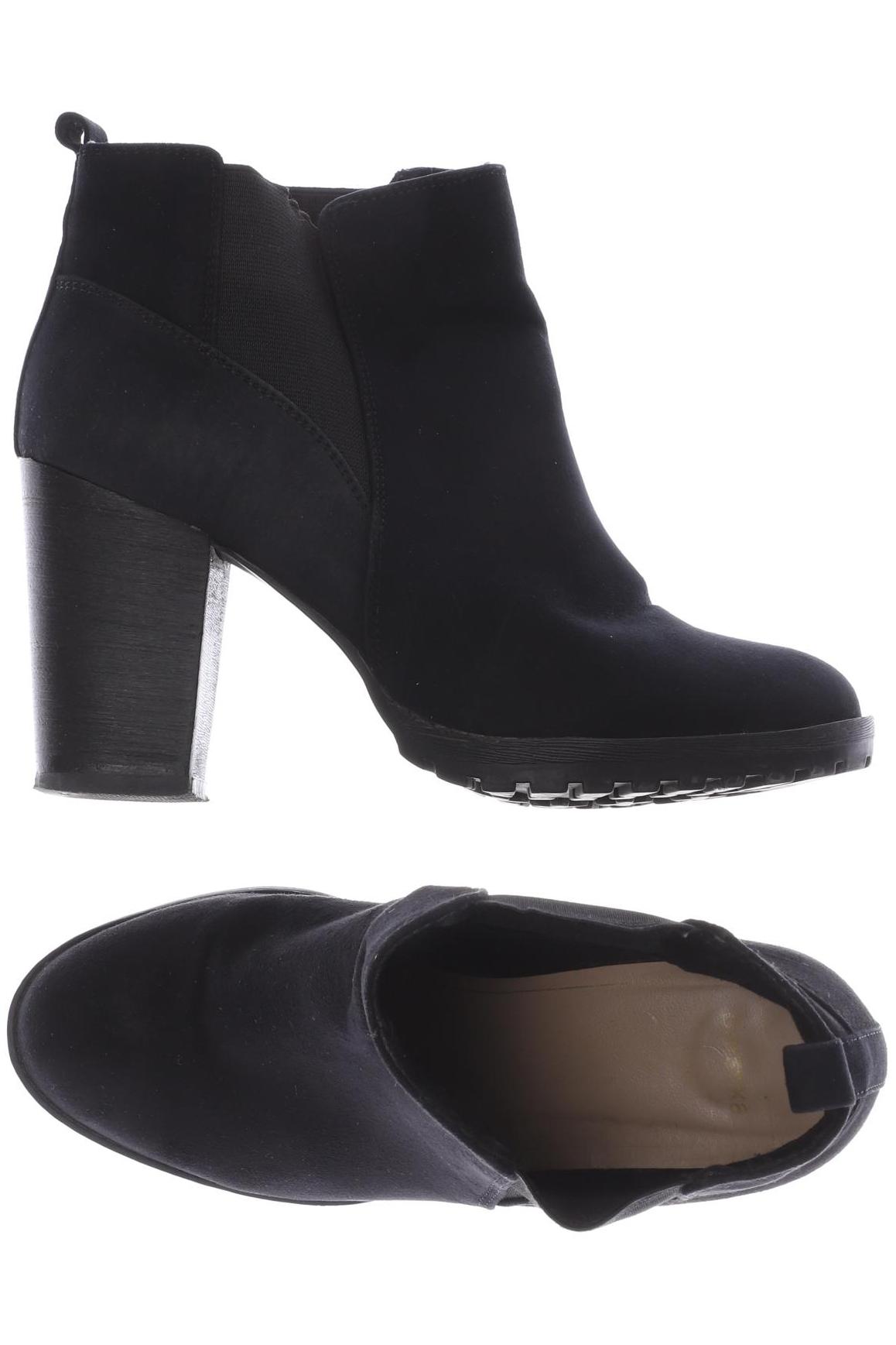 

bershka Damen Stiefelette, schwarz