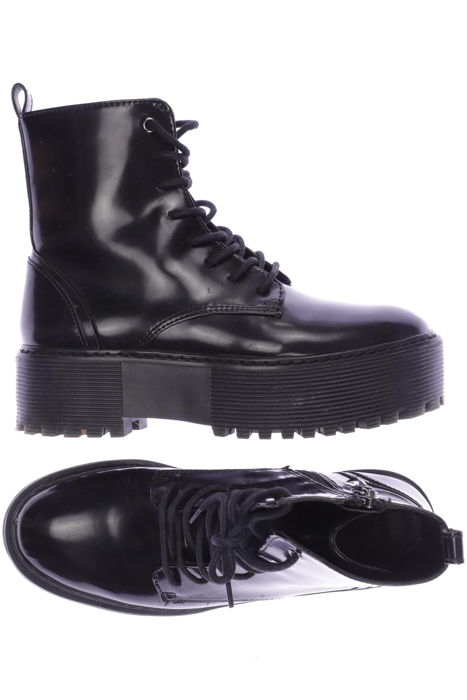 

bershka Damen Stiefelette, schwarz, Gr. 35