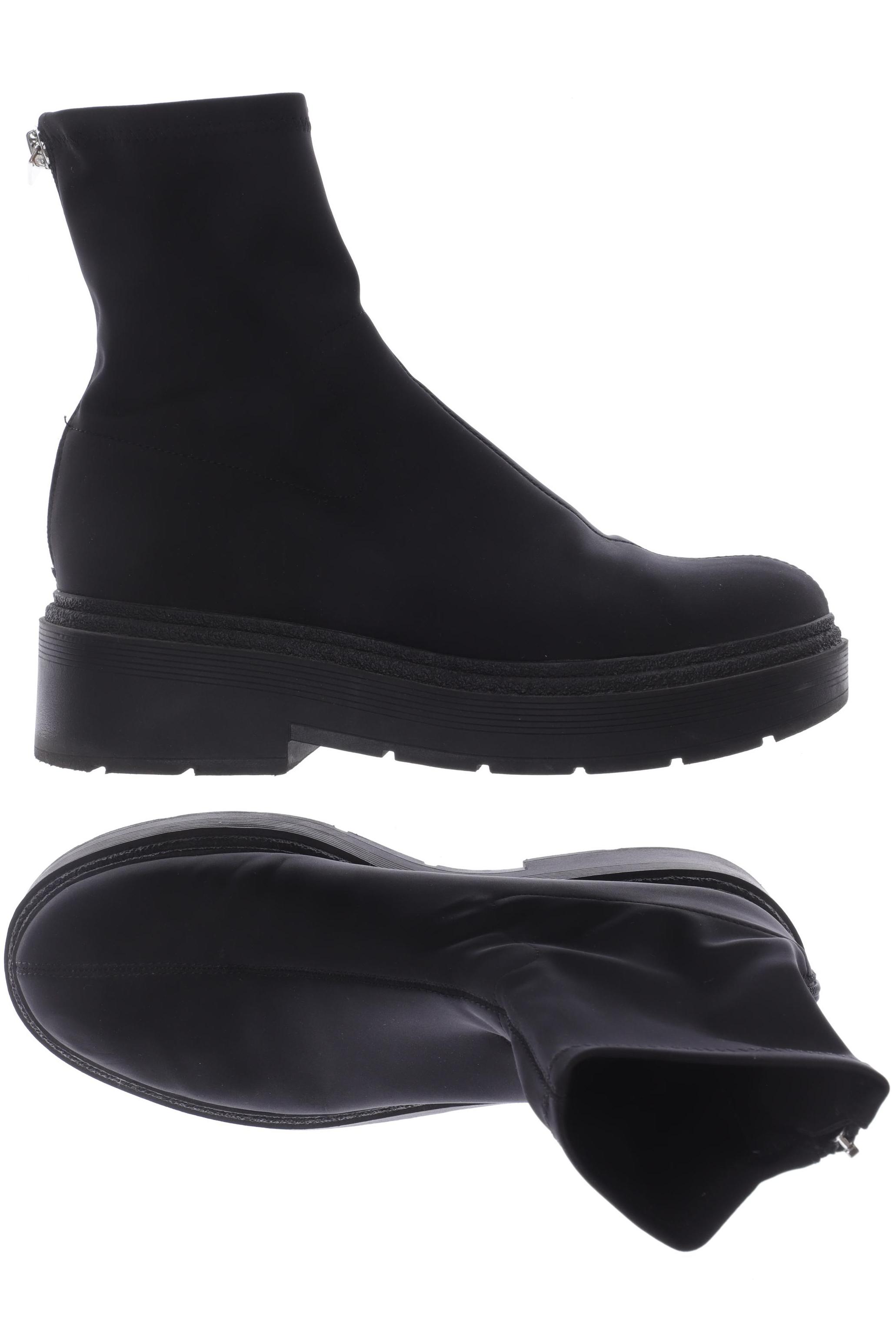 

bershka Damen Stiefelette, schwarz