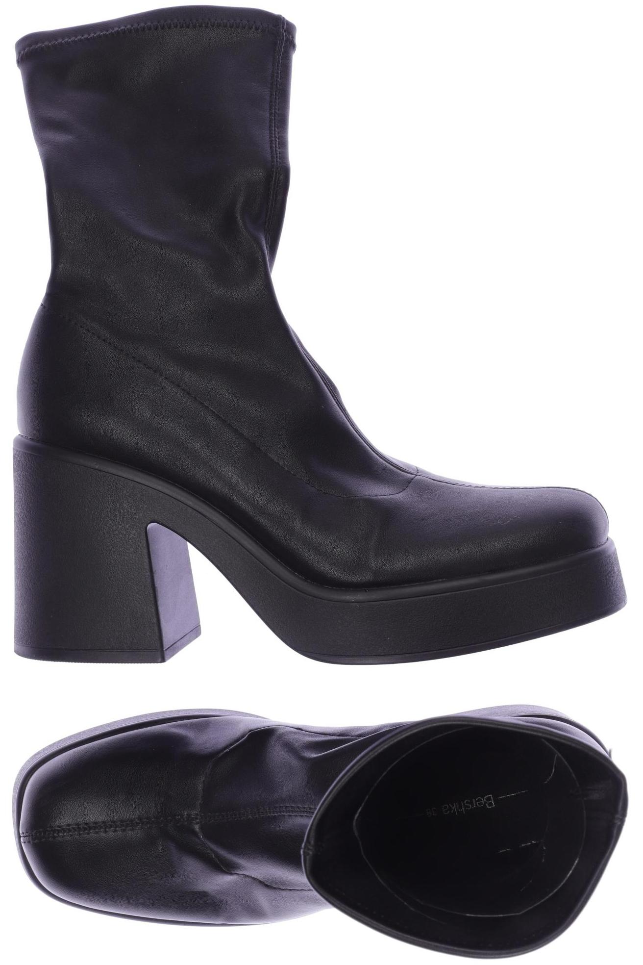 

bershka Damen Stiefelette, schwarz, Gr. 38