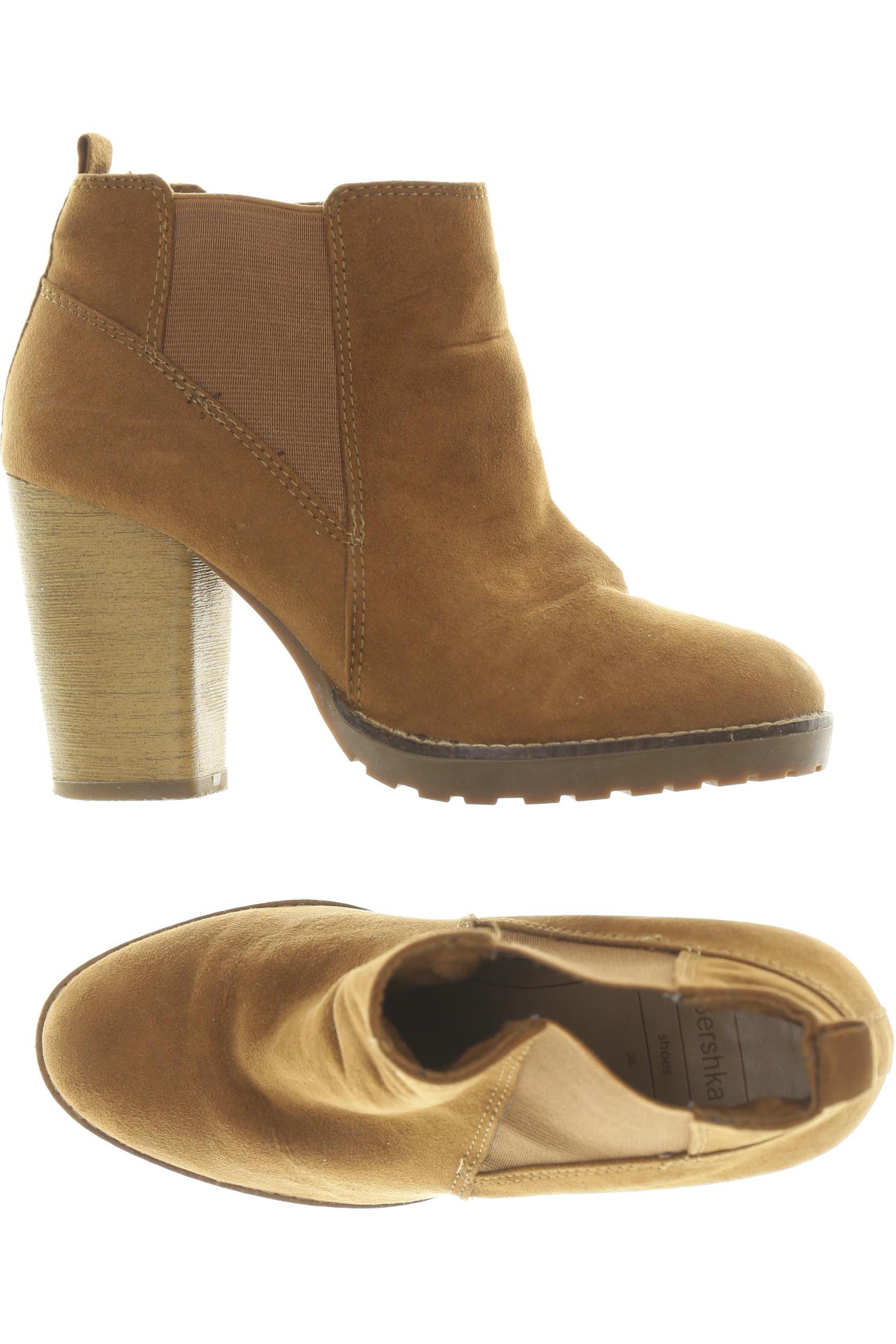 

bershka Damen Stiefelette, braun, Gr. 36