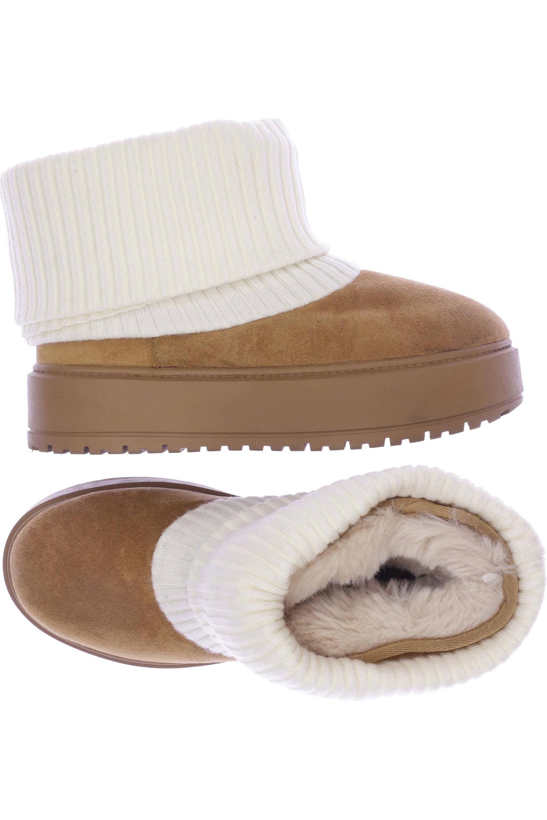 

bershka Damen Stiefelette, braun, Gr. 39