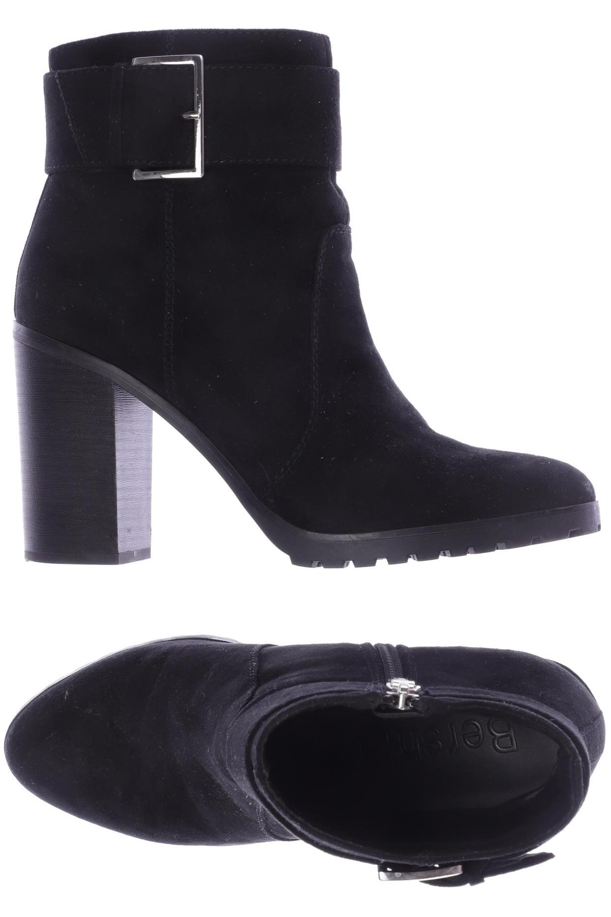 

bershka Damen Stiefelette, schwarz