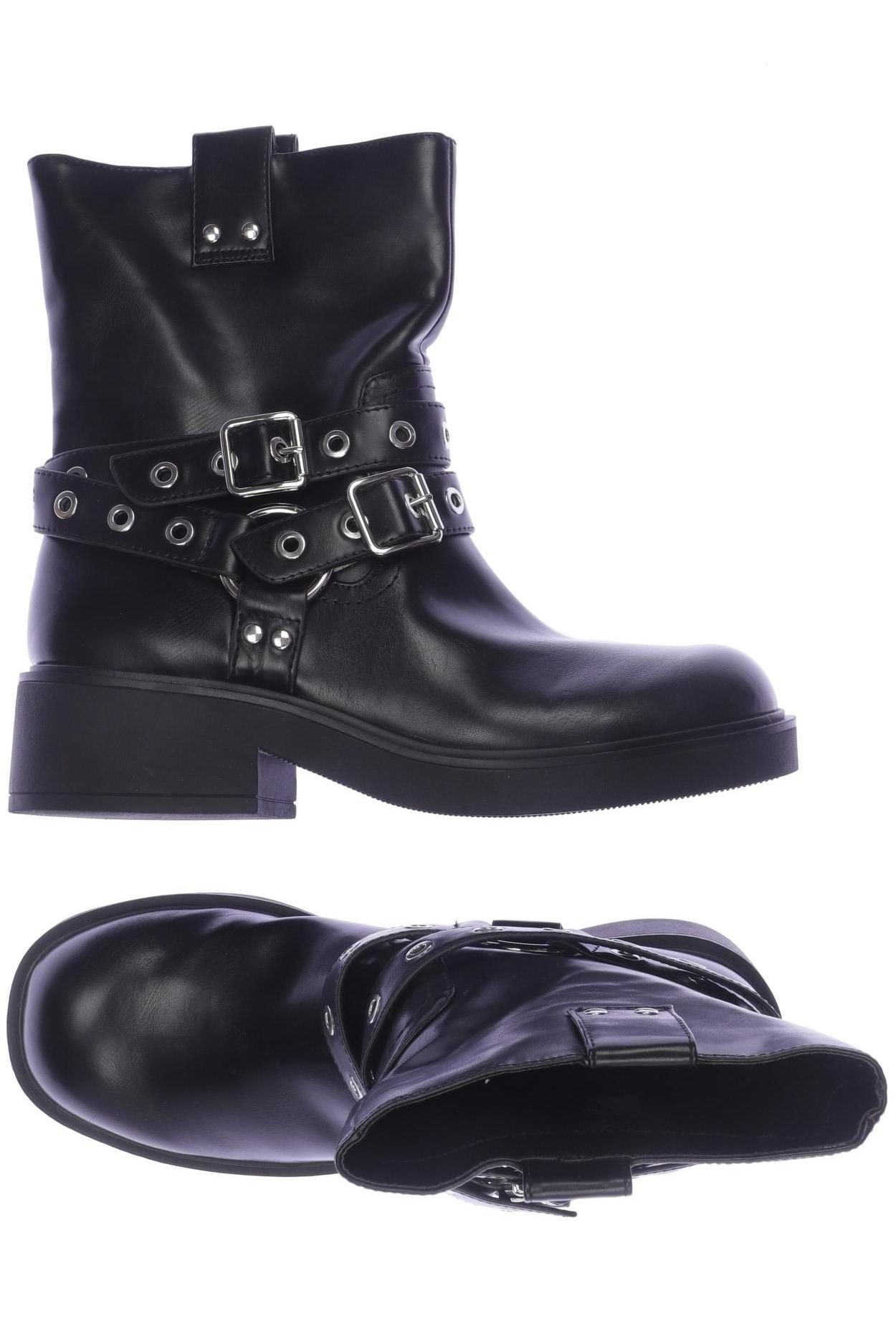 

bershka Damen Stiefelette, schwarz, Gr. 39