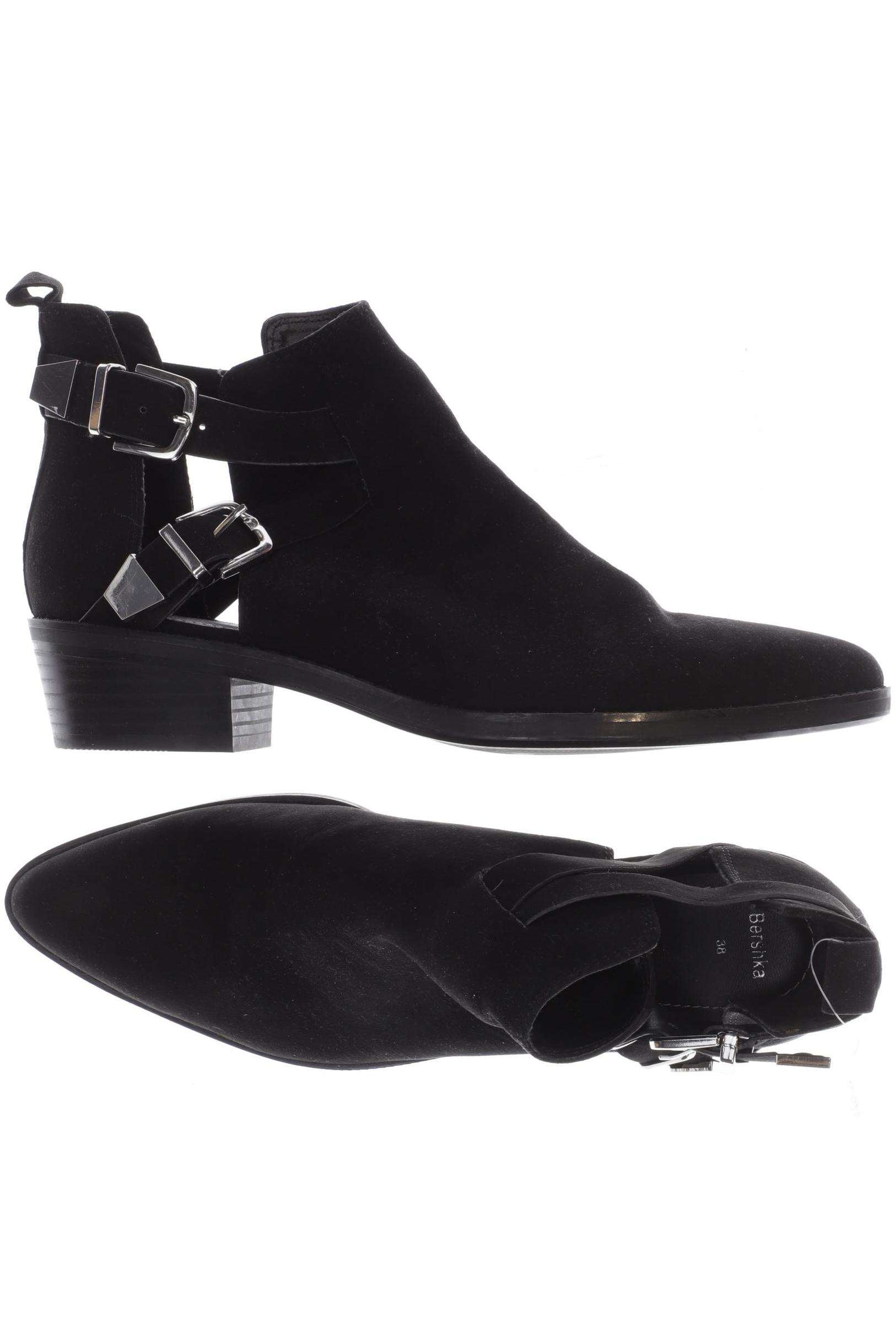 

bershka Damen Stiefelette, schwarz, Gr. 38