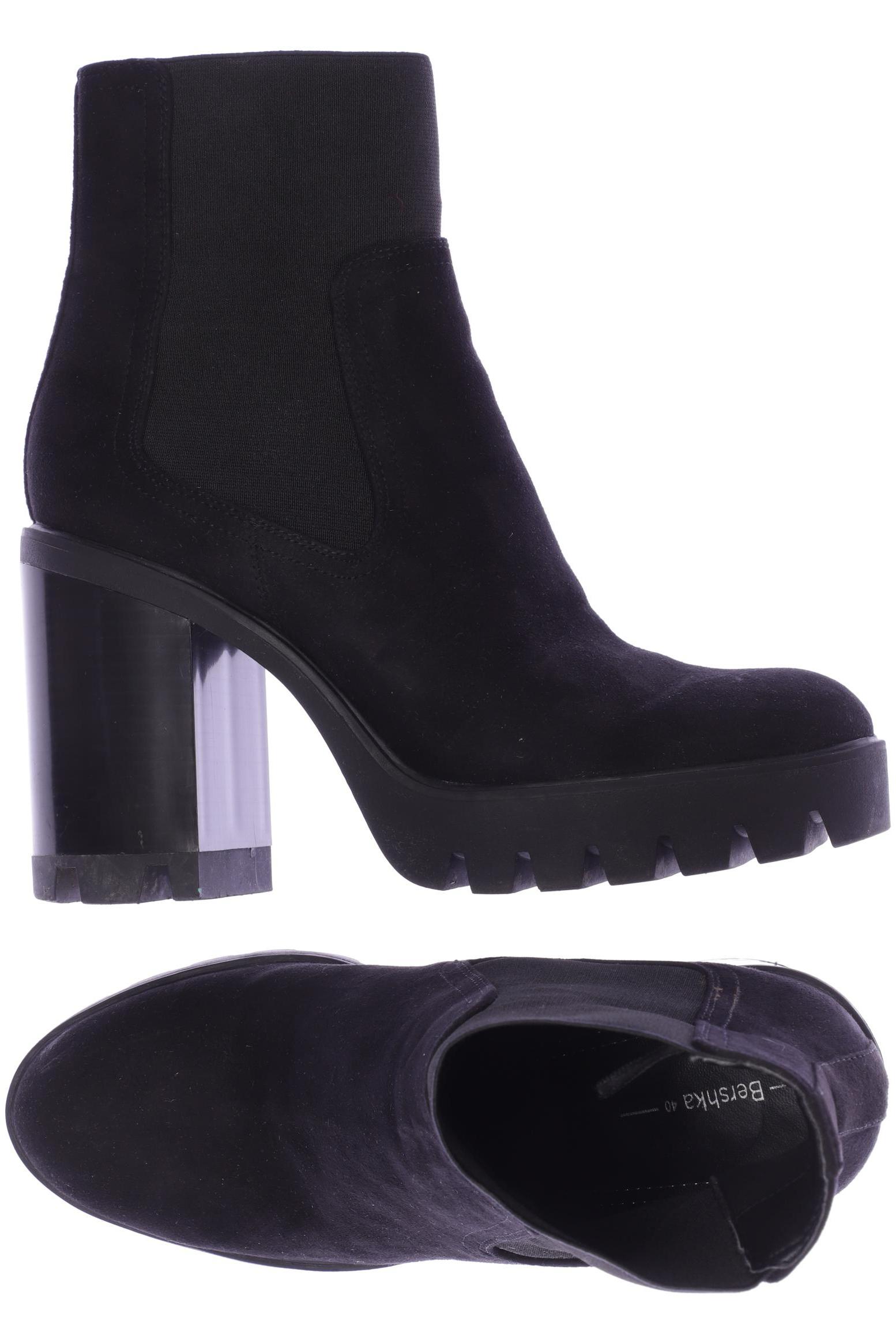 

bershka Damen Stiefelette, schwarz, Gr. 40