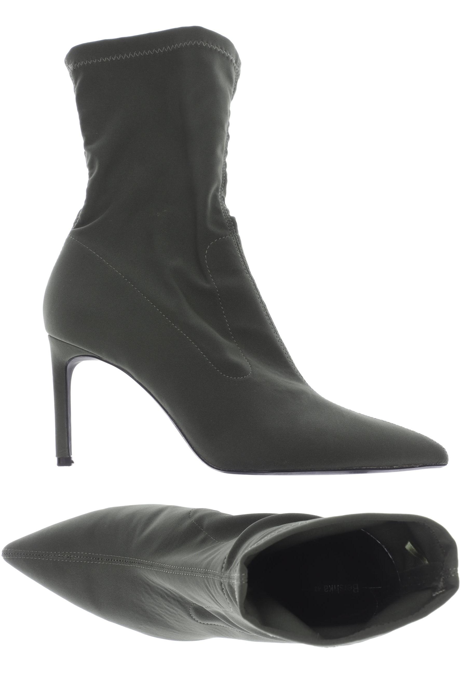 

bershka Damen Stiefelette, grün, Gr. 40