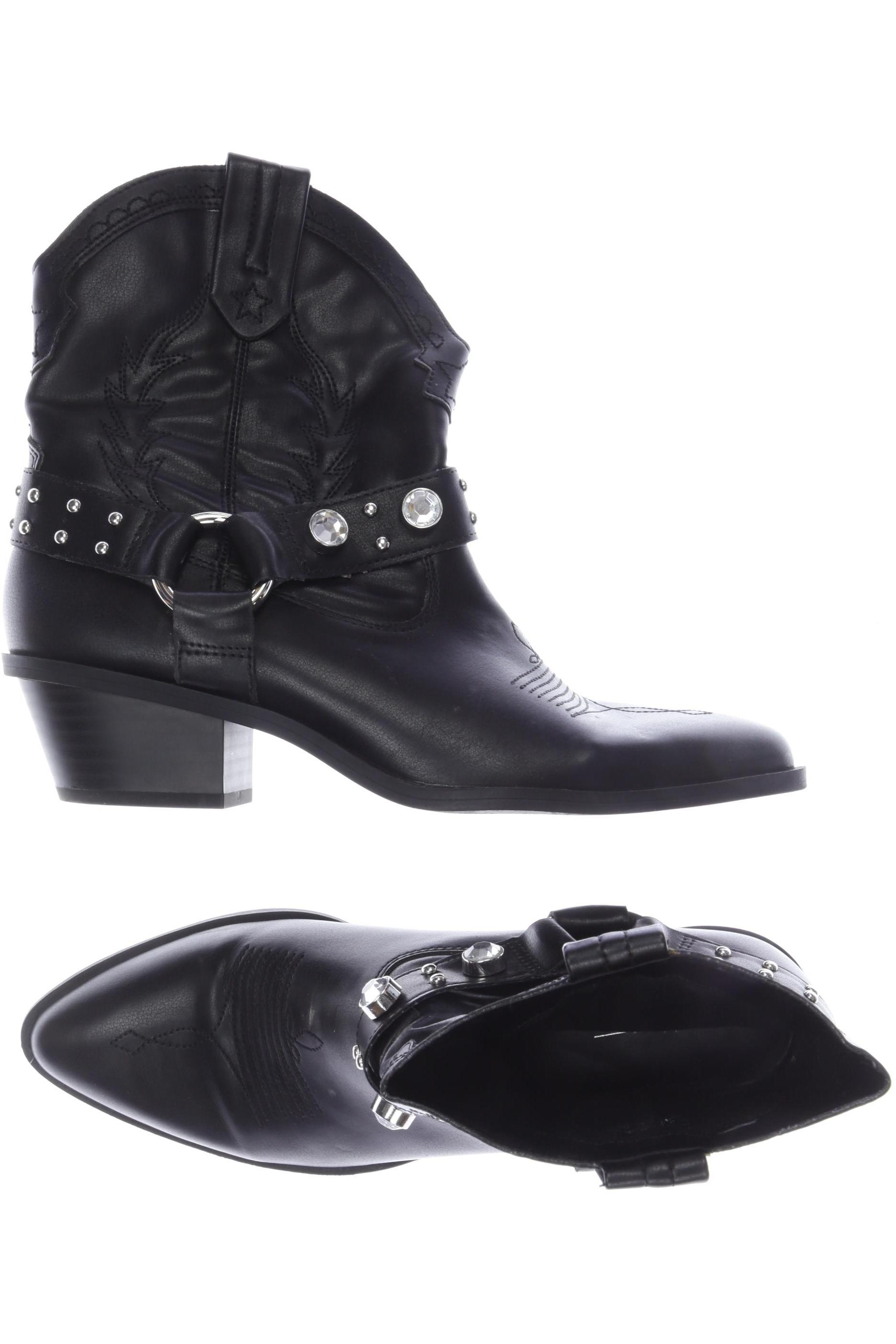 

bershka Damen Stiefelette, schwarz, Gr. 38
