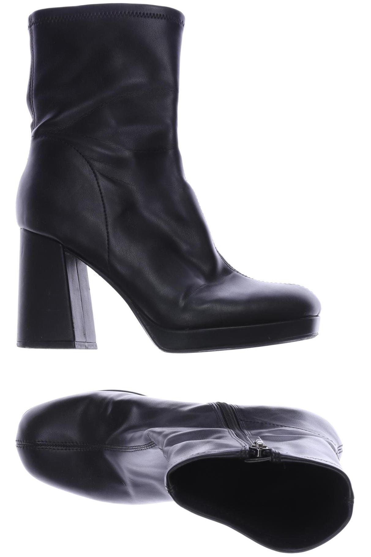 

bershka Damen Stiefelette, schwarz