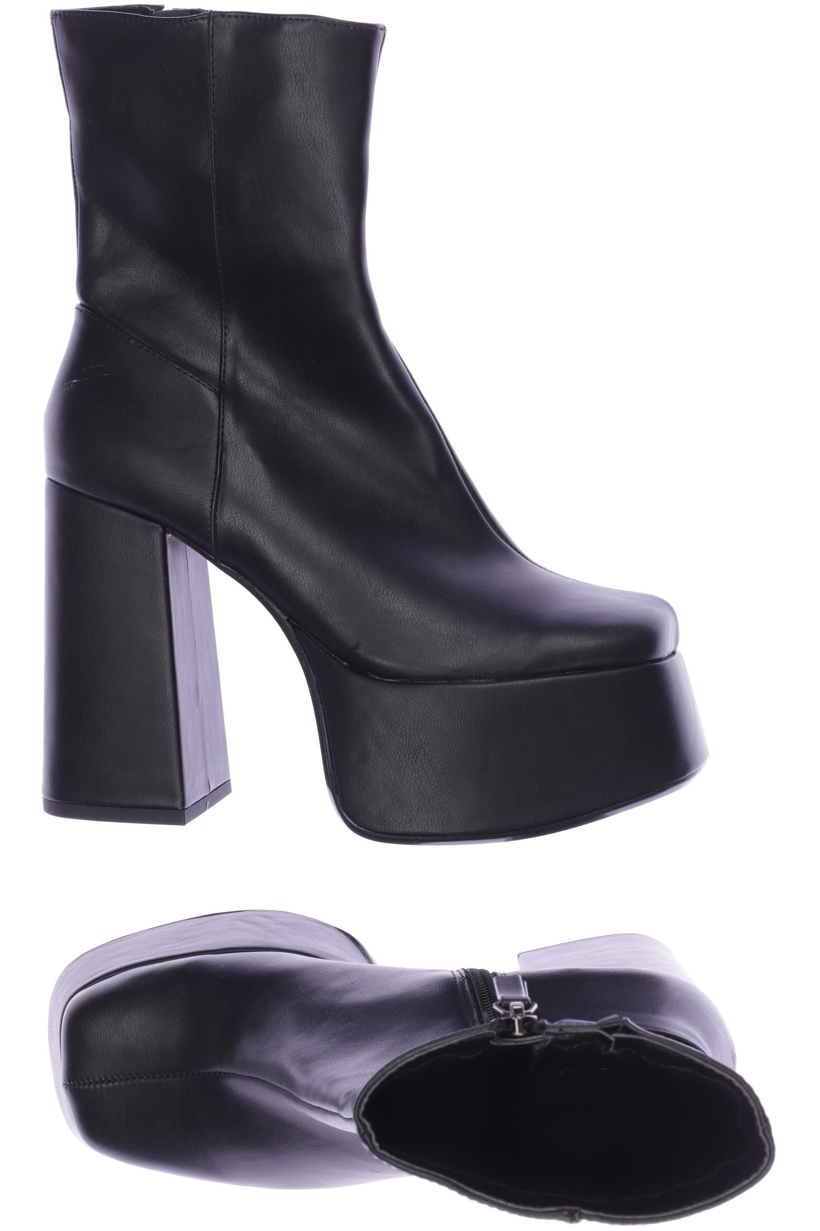 

bershka Damen Stiefelette, schwarz