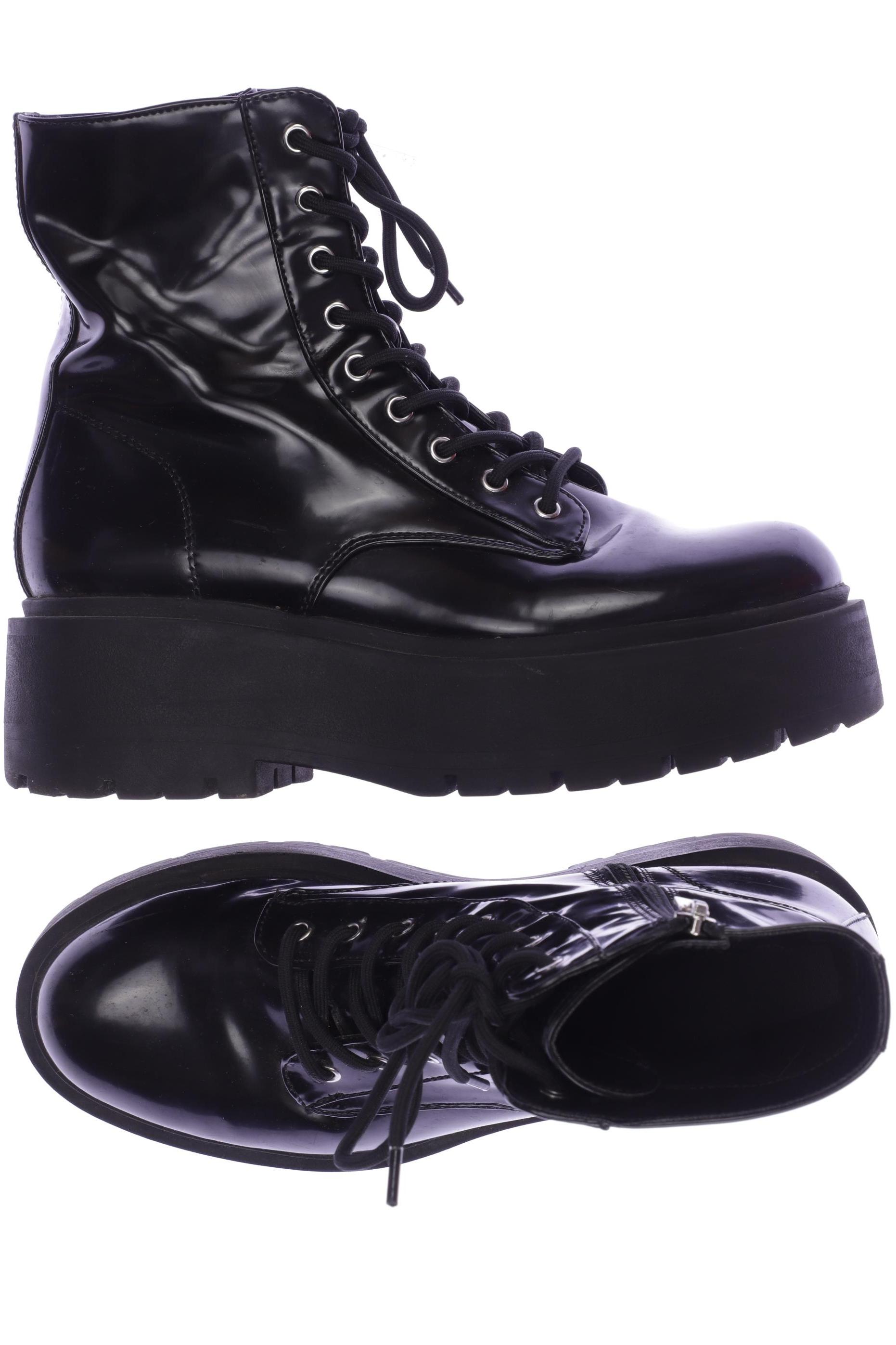 

bershka Damen Stiefelette, schwarz, Gr. 38