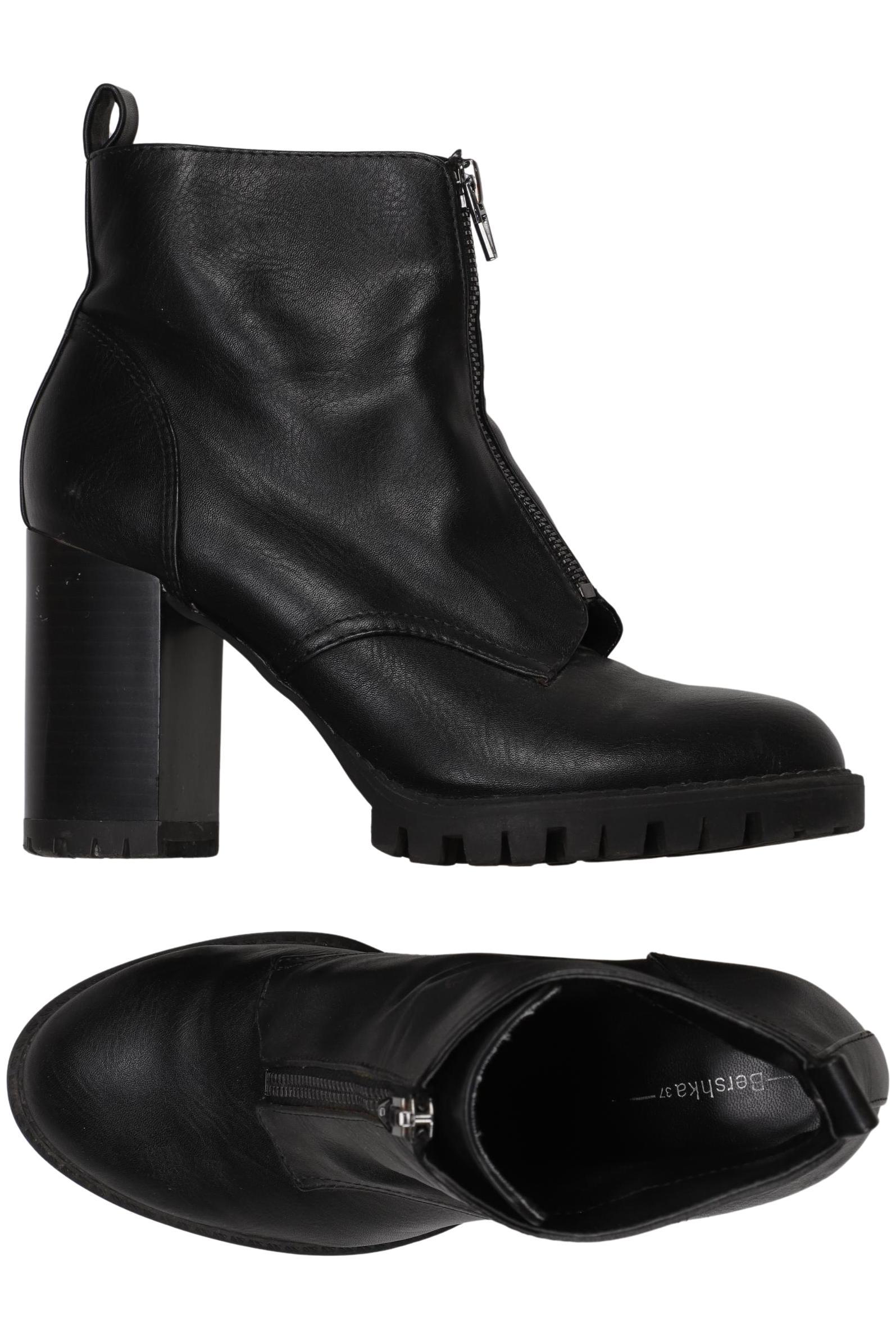 

bershka Damen Stiefelette, schwarz, Gr. 37