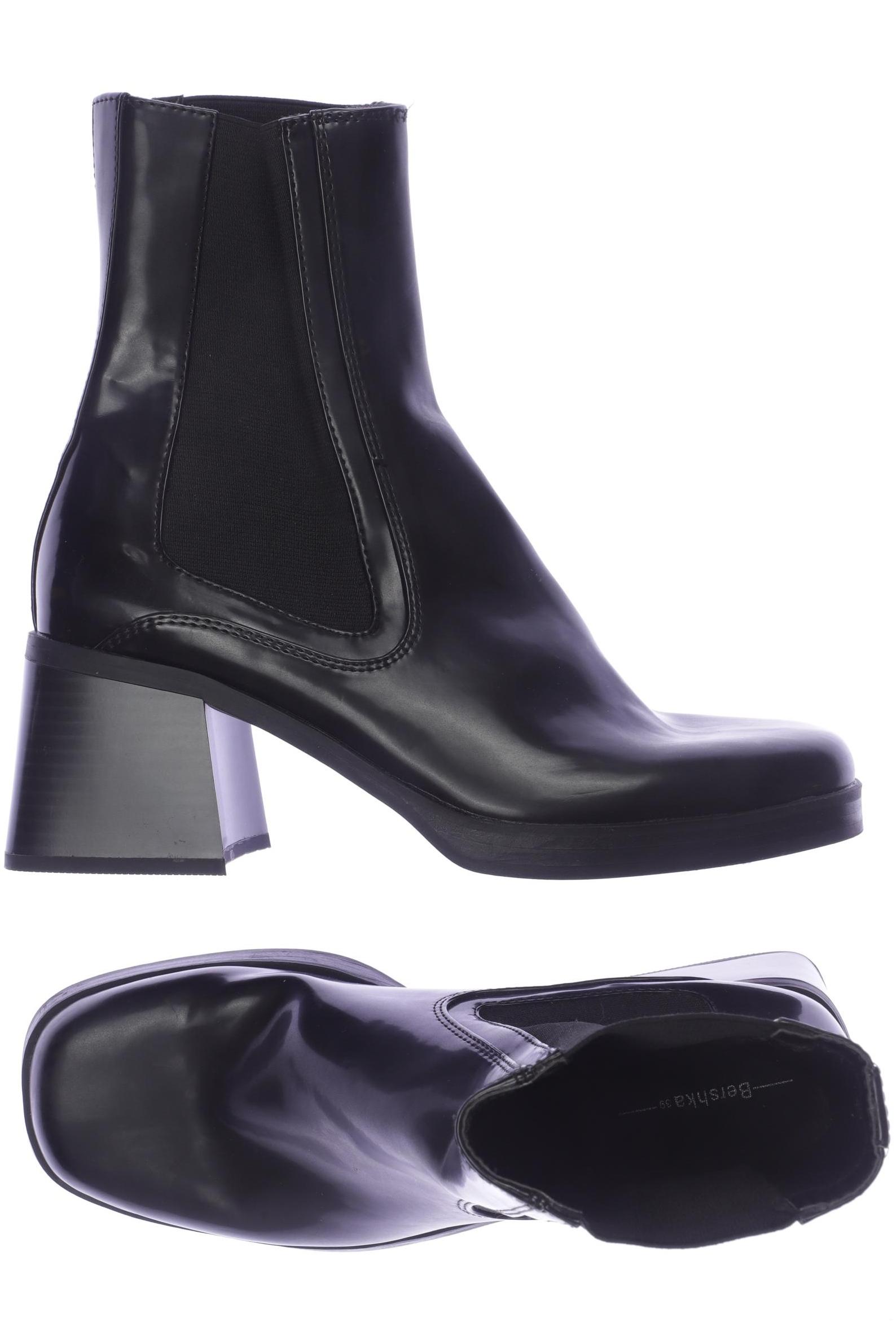 

bershka Damen Stiefelette, schwarz, Gr. 39