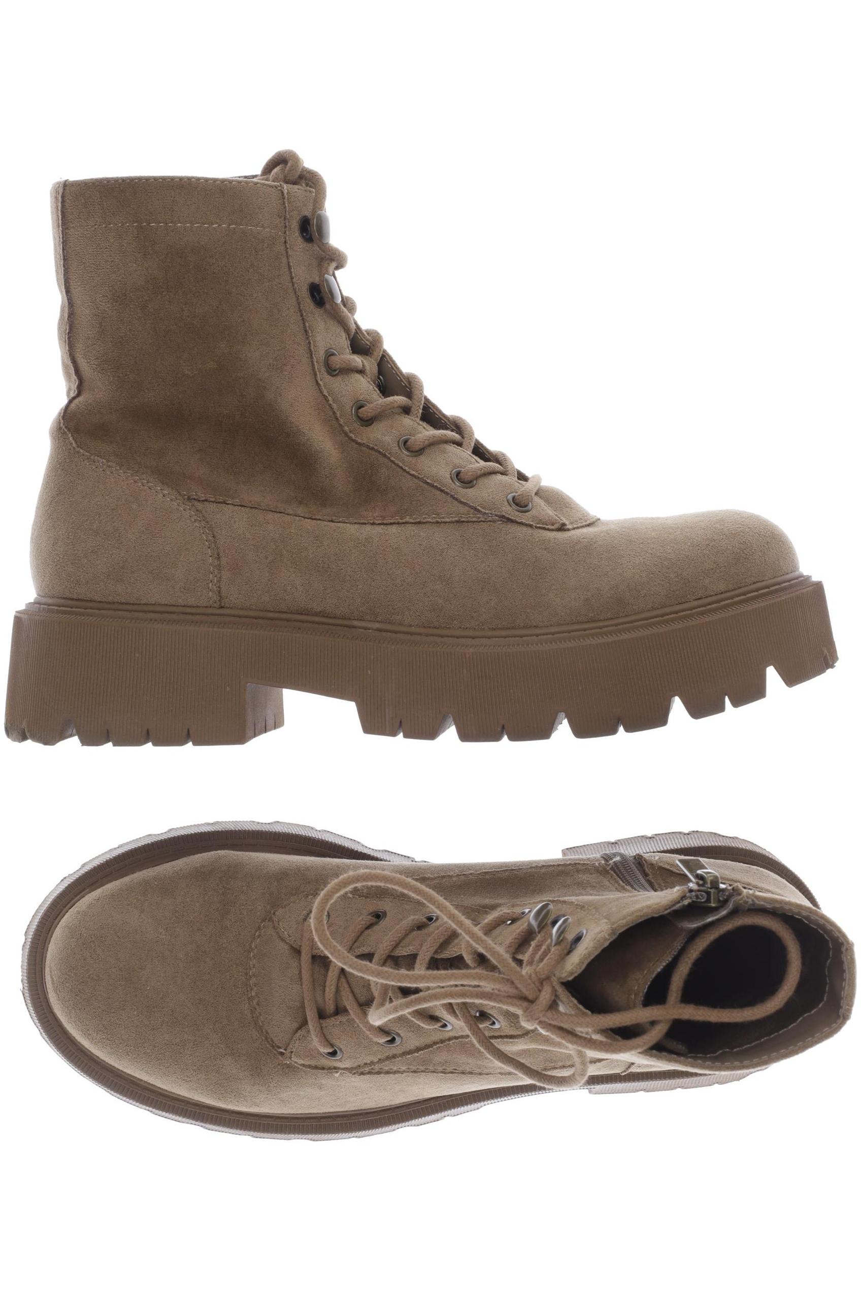 

bershka Damen Stiefelette, braun, Gr. 37