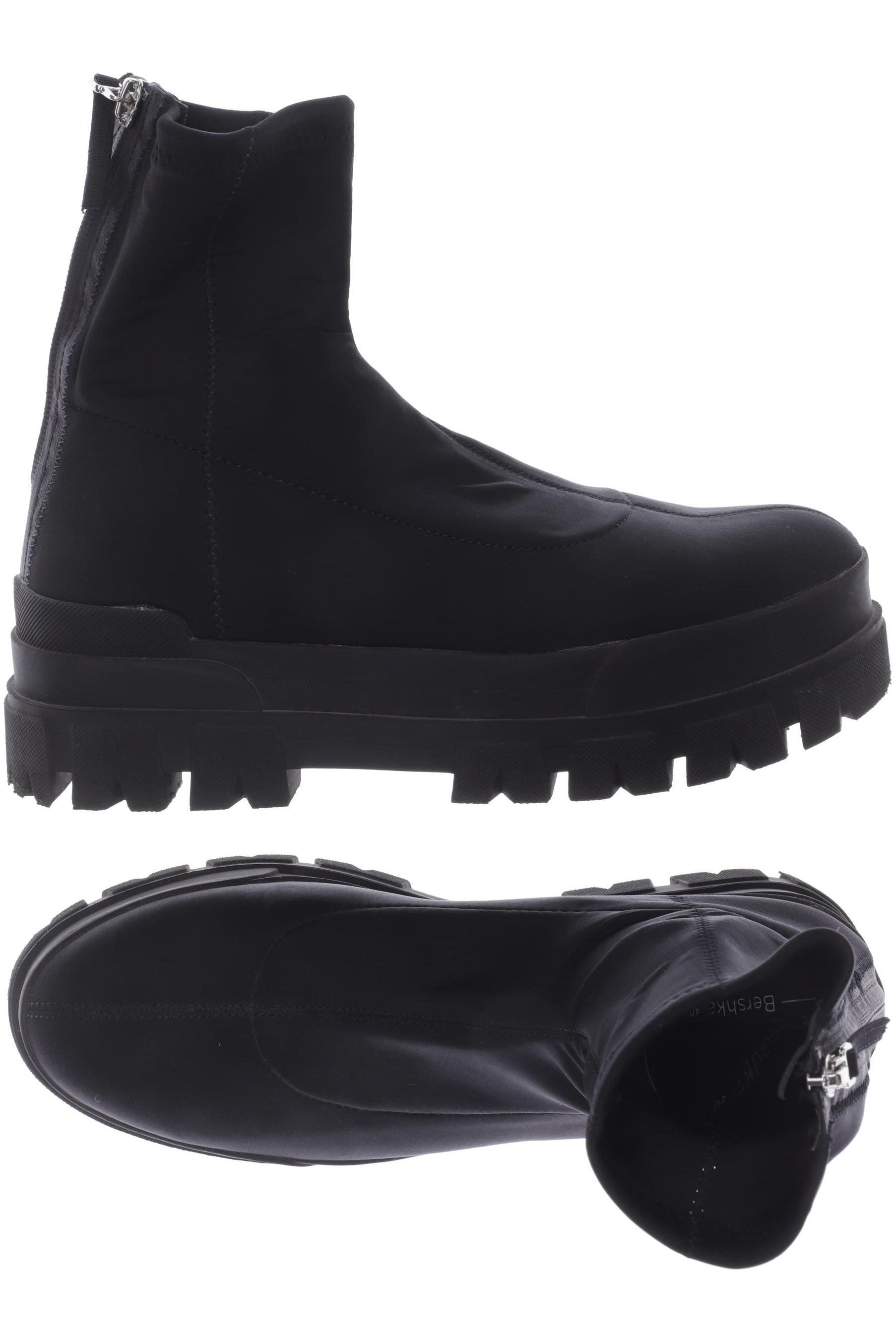 

bershka Damen Stiefelette, schwarz, Gr. 40