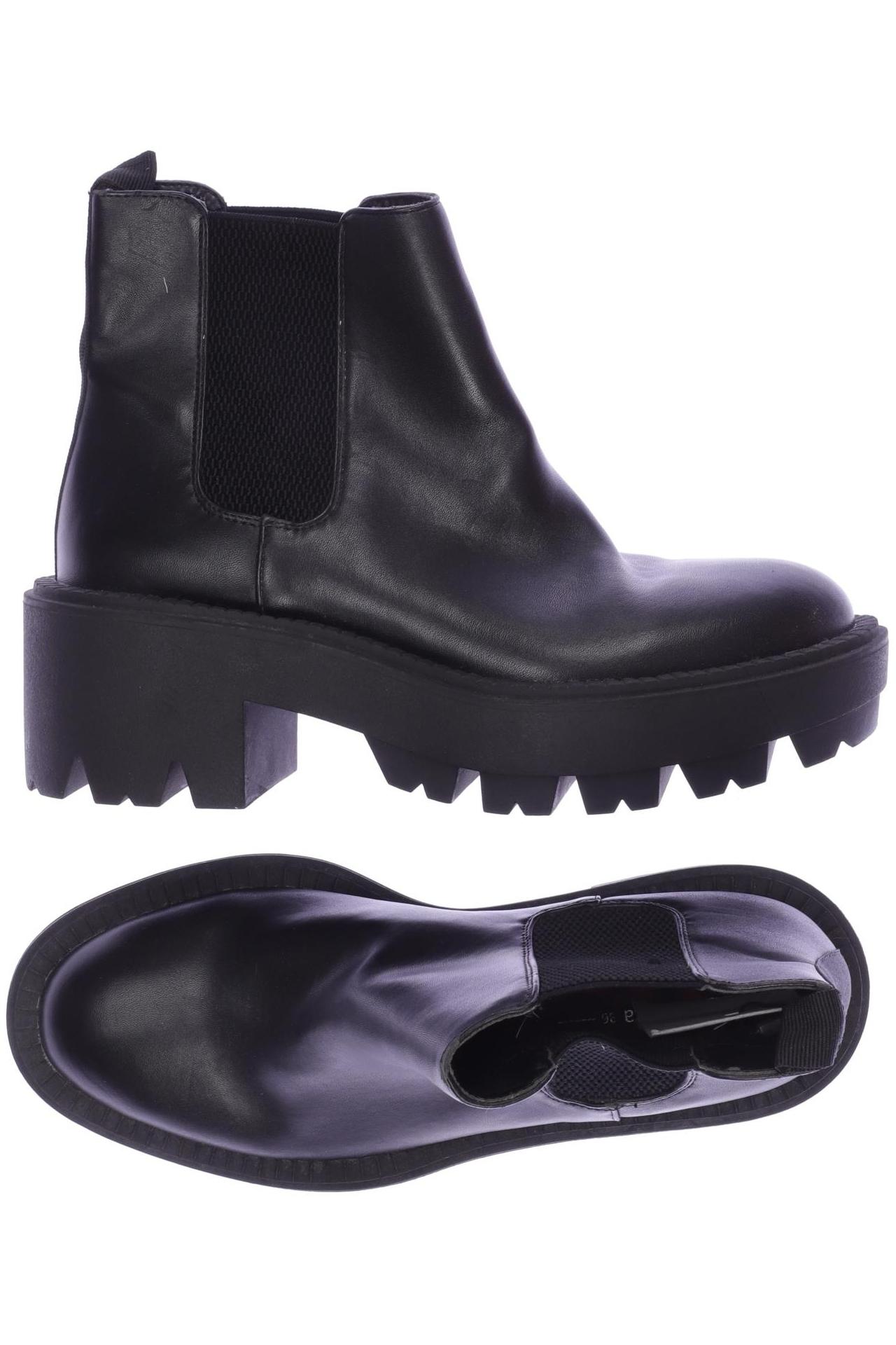 

bershka Damen Stiefelette, schwarz, Gr. 36