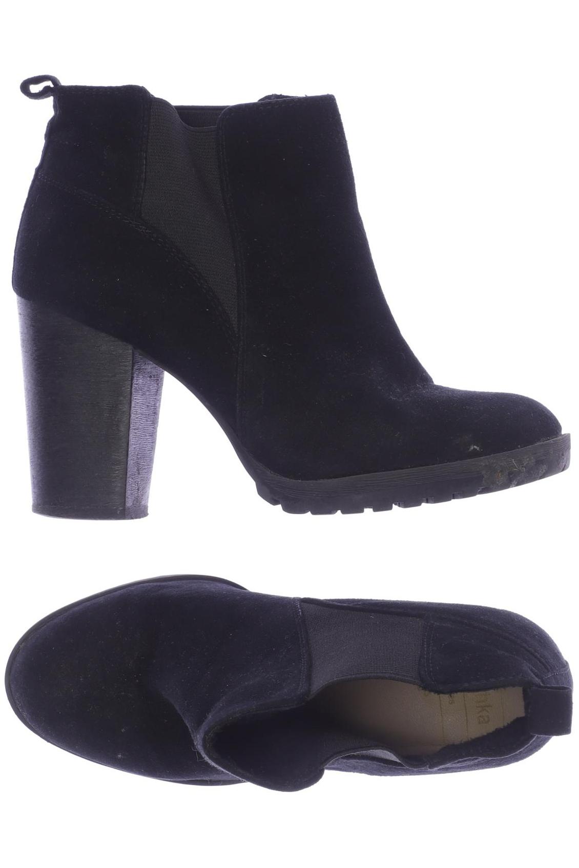 

bershka Damen Stiefelette, schwarz, Gr. 35