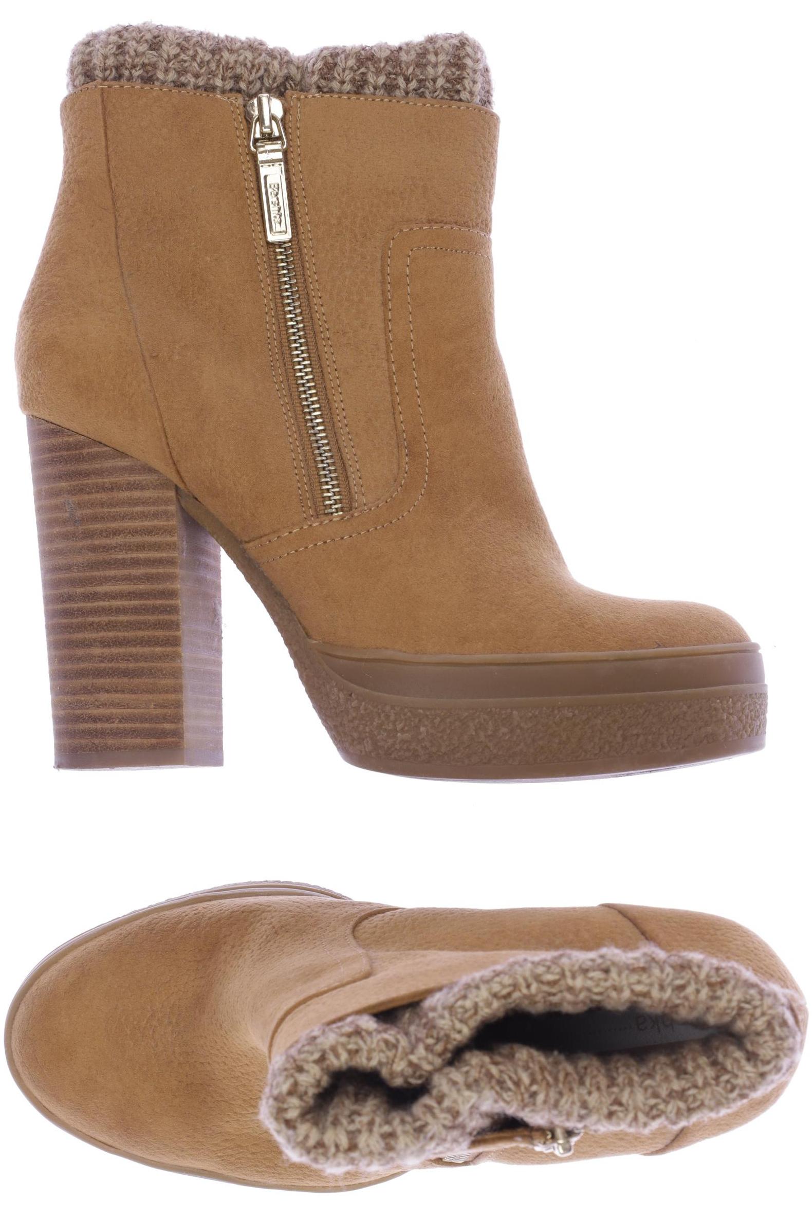 

bershka Damen Stiefelette, braun, Gr. 39