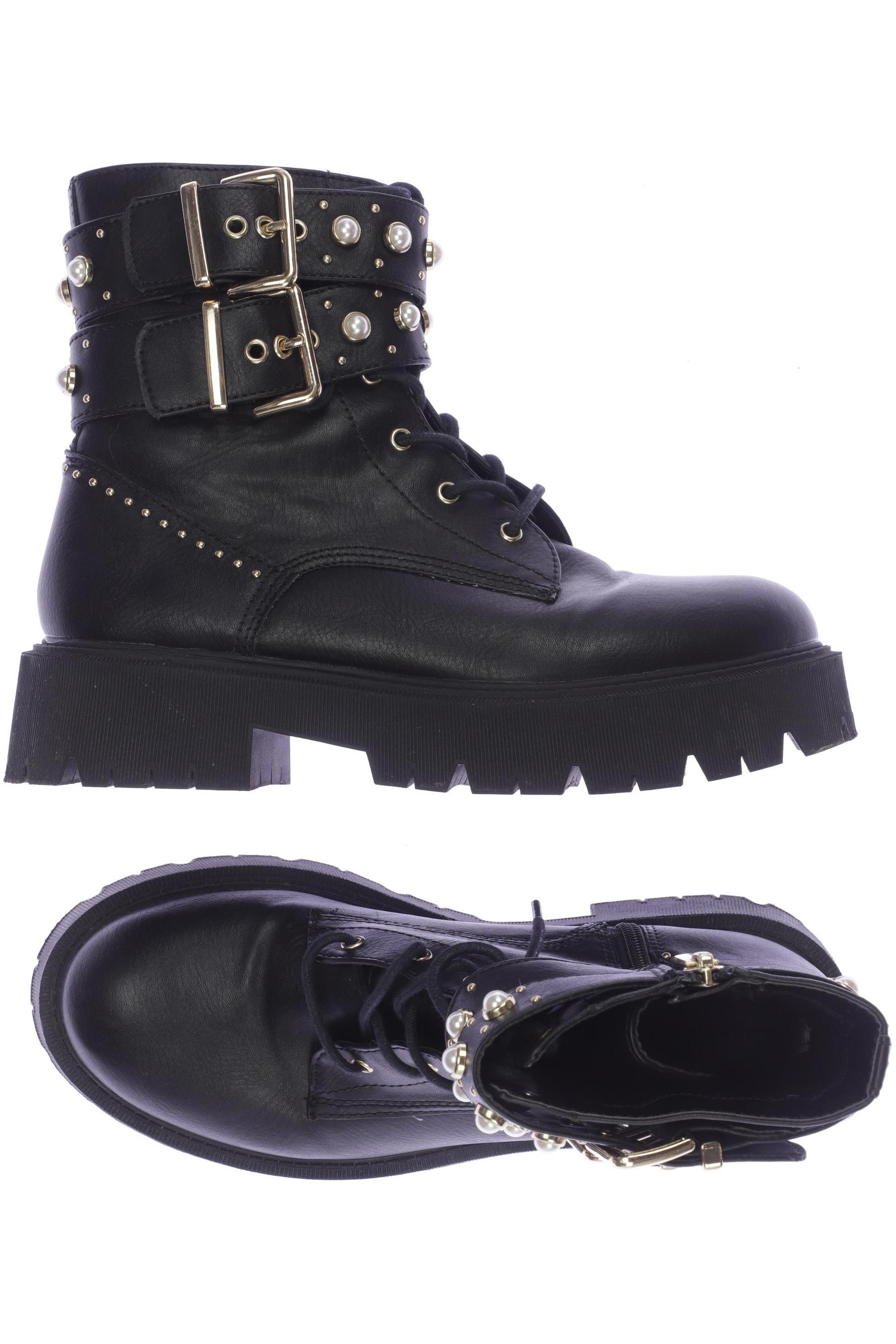 

bershka Damen Stiefelette, schwarz, Gr. 37