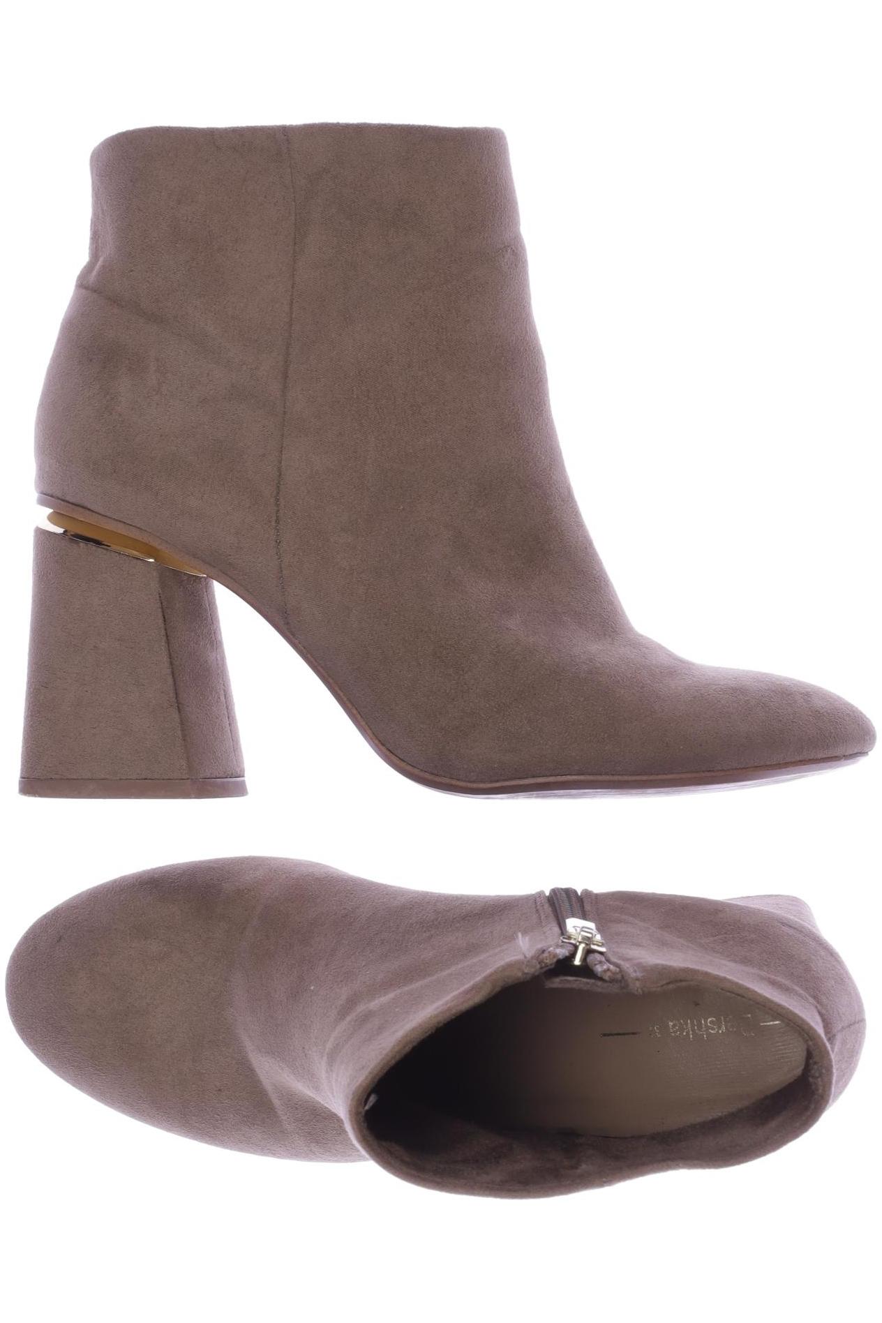 

bershka Damen Stiefelette, beige, Gr. 37