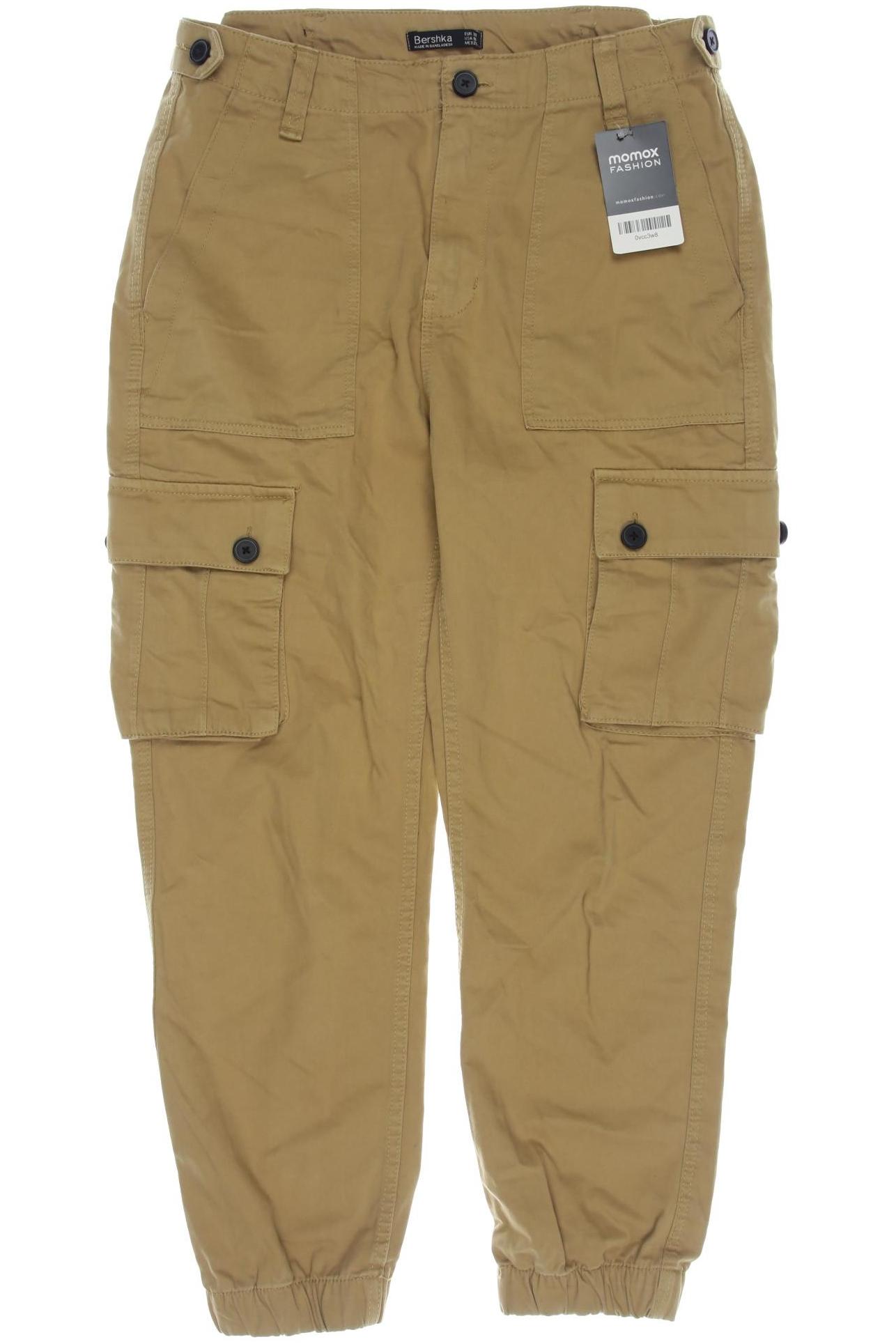 

bershka Damen Stoffhose, beige, Gr. 38