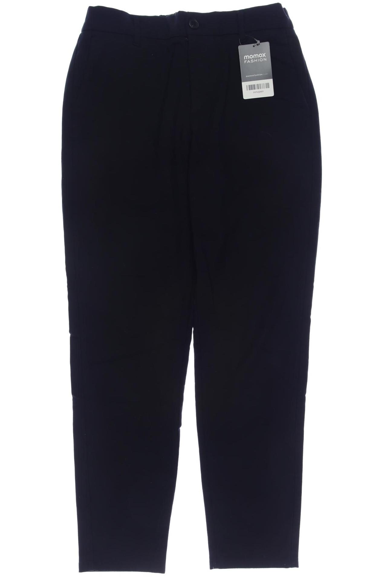 

bershka Damen Stoffhose, marineblau, Gr. 36