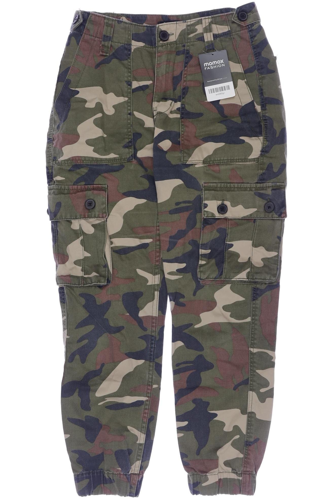 

bershka Damen Stoffhose, grün, Gr. 34