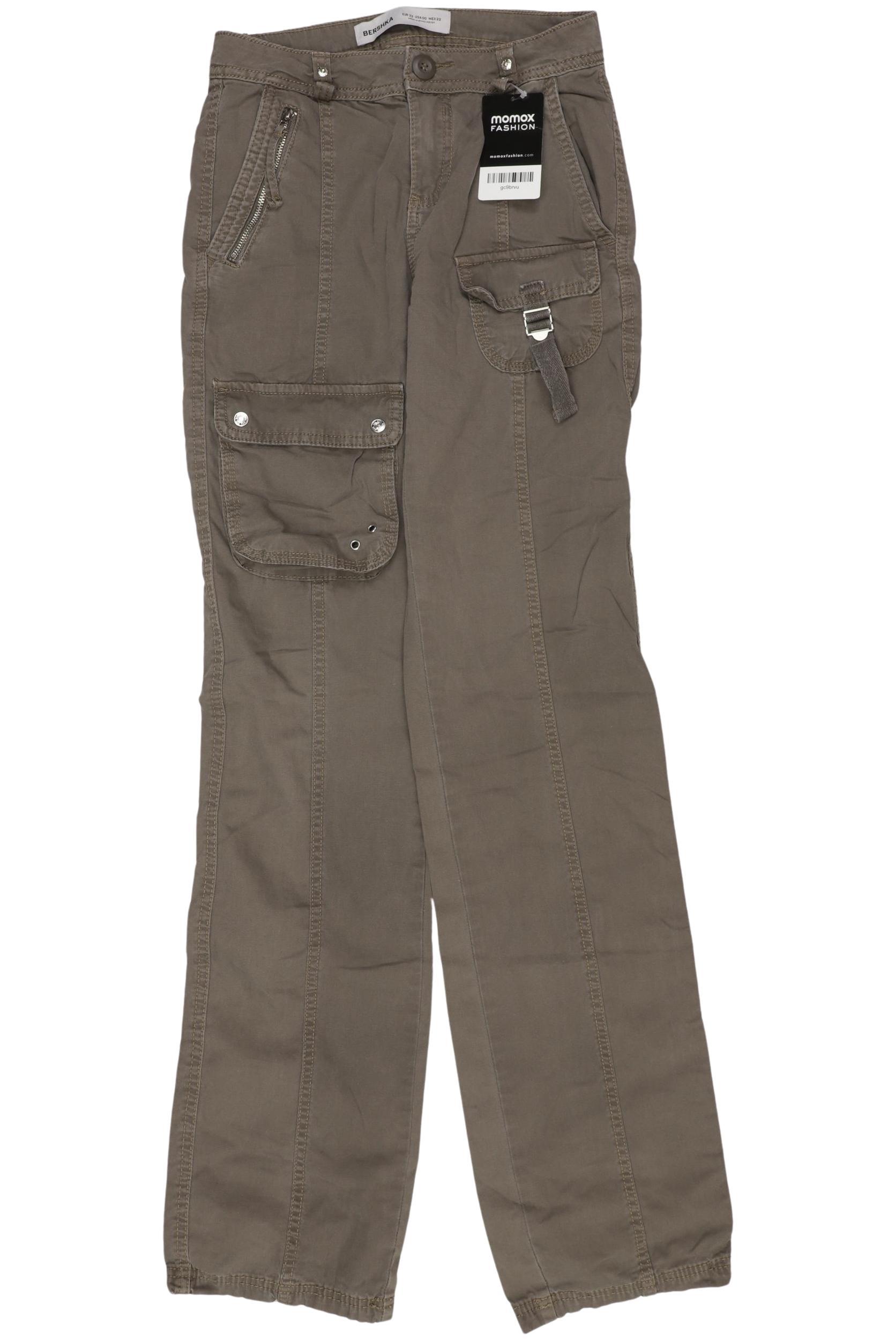 

bershka Damen Stoffhose, beige, Gr. 32