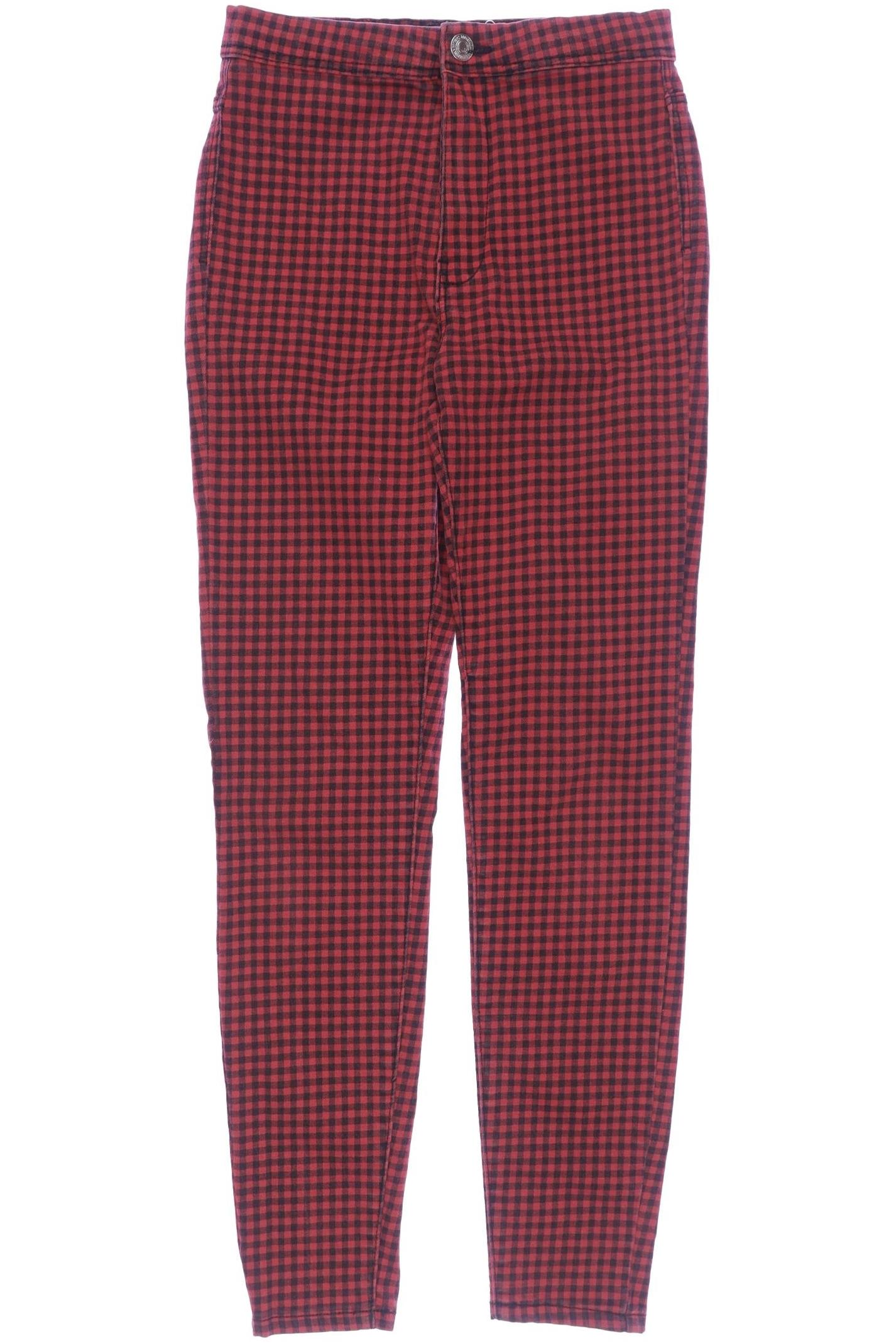 

bershka Damen Stoffhose, bordeaux, Gr. 36