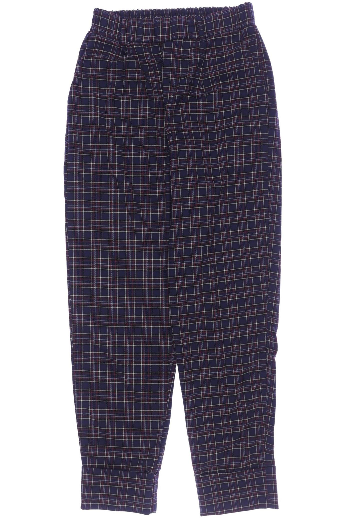 

bershka Damen Stoffhose, marineblau, Gr. 0