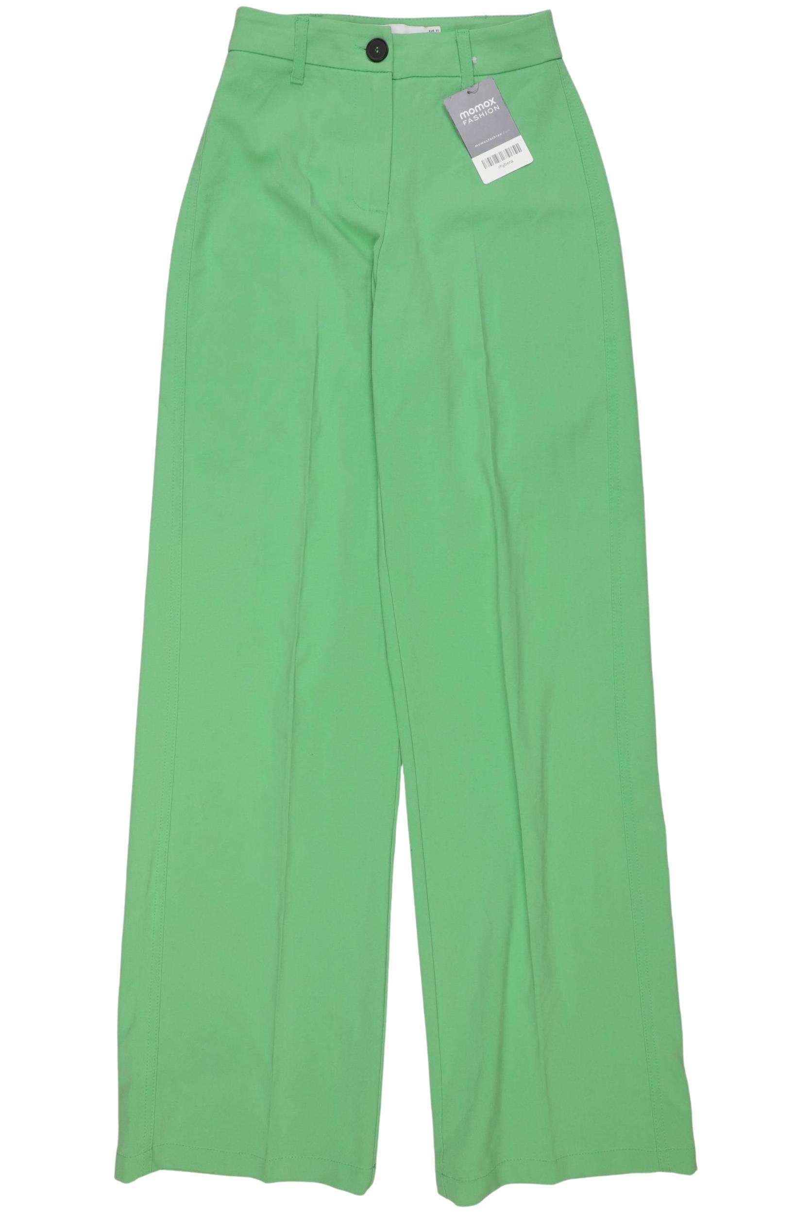 

bershka Damen Stoffhose, grün, Gr. 32